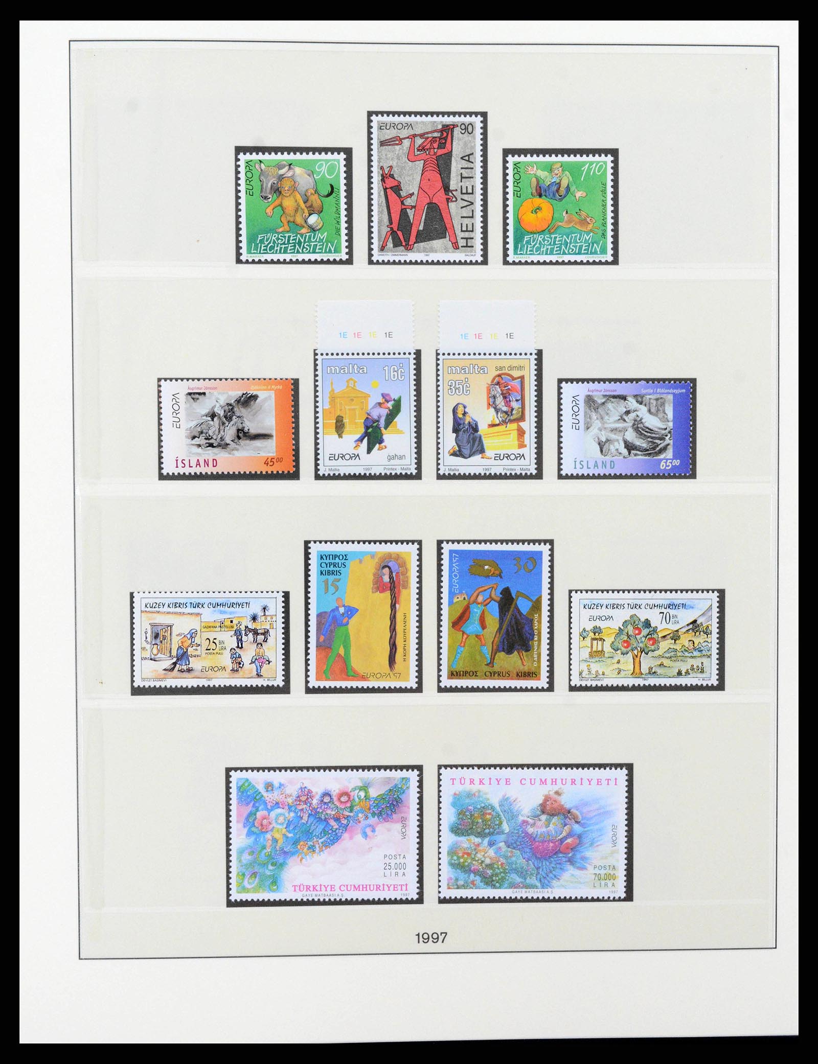 38216 0372 - Postzegelverzameling 38216 Europa Cept compleet 1956-2001.