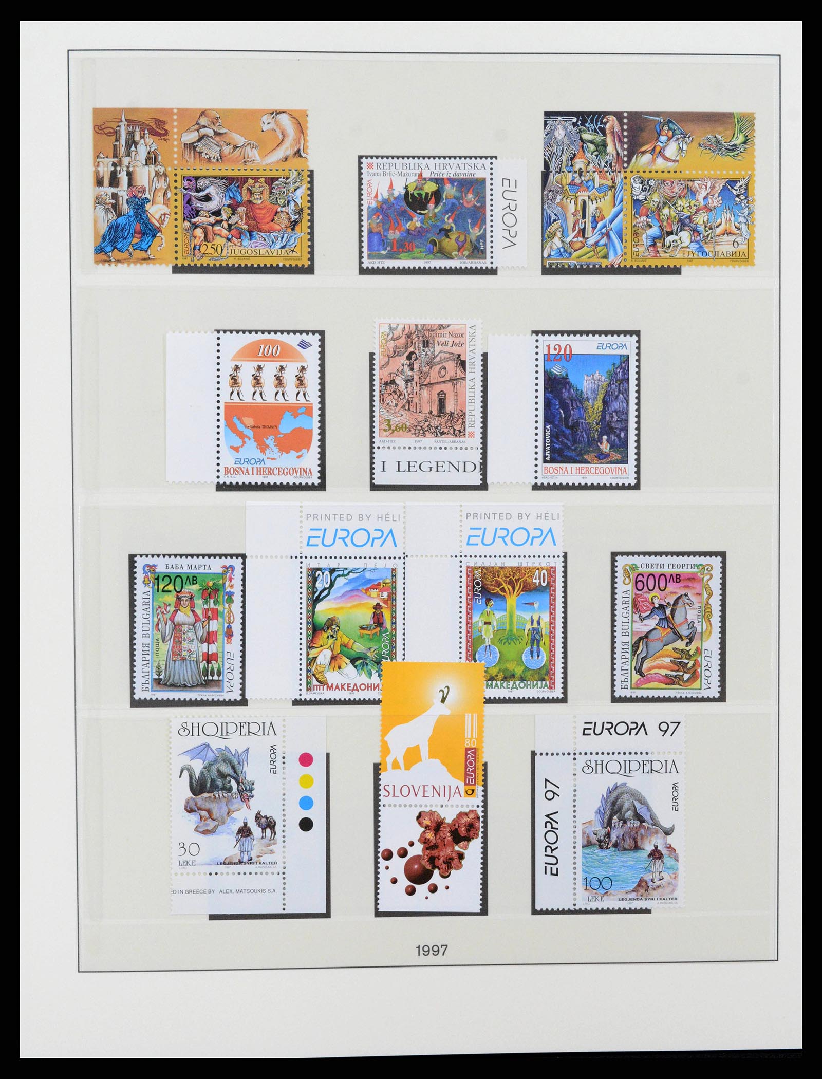 38216 0373 - Postzegelverzameling 38216 Europa Cept compleet 1956-2001.