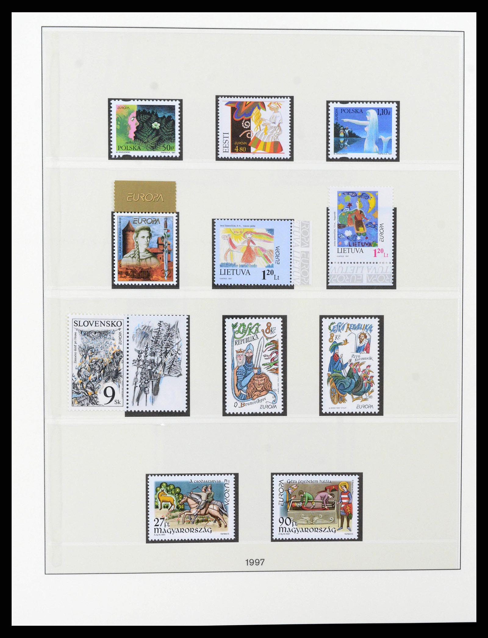 38216 0374 - Postzegelverzameling 38216 Europa Cept compleet 1956-2001.