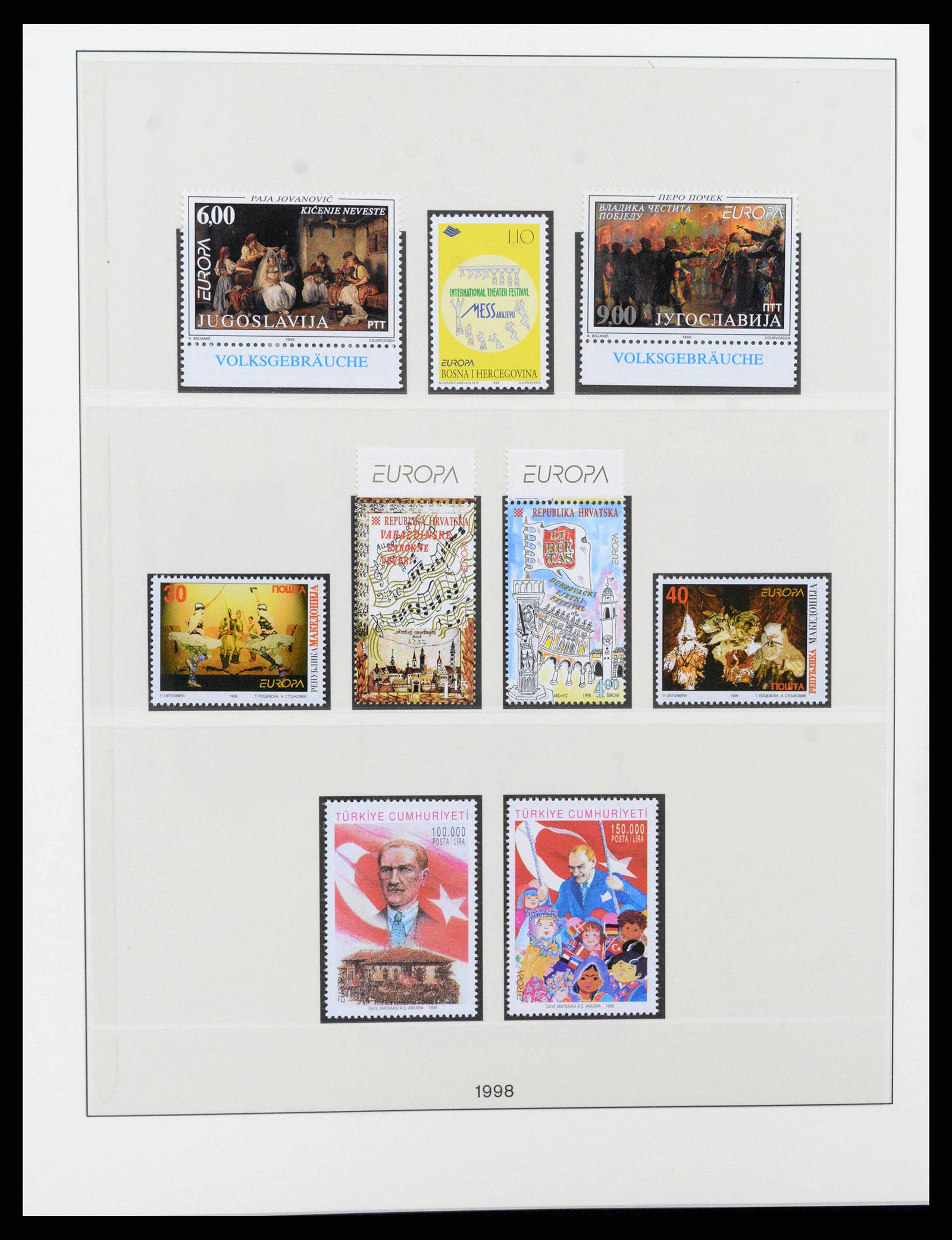 38216 0378 - Postzegelverzameling 38216 Europa Cept compleet 1956-2001.