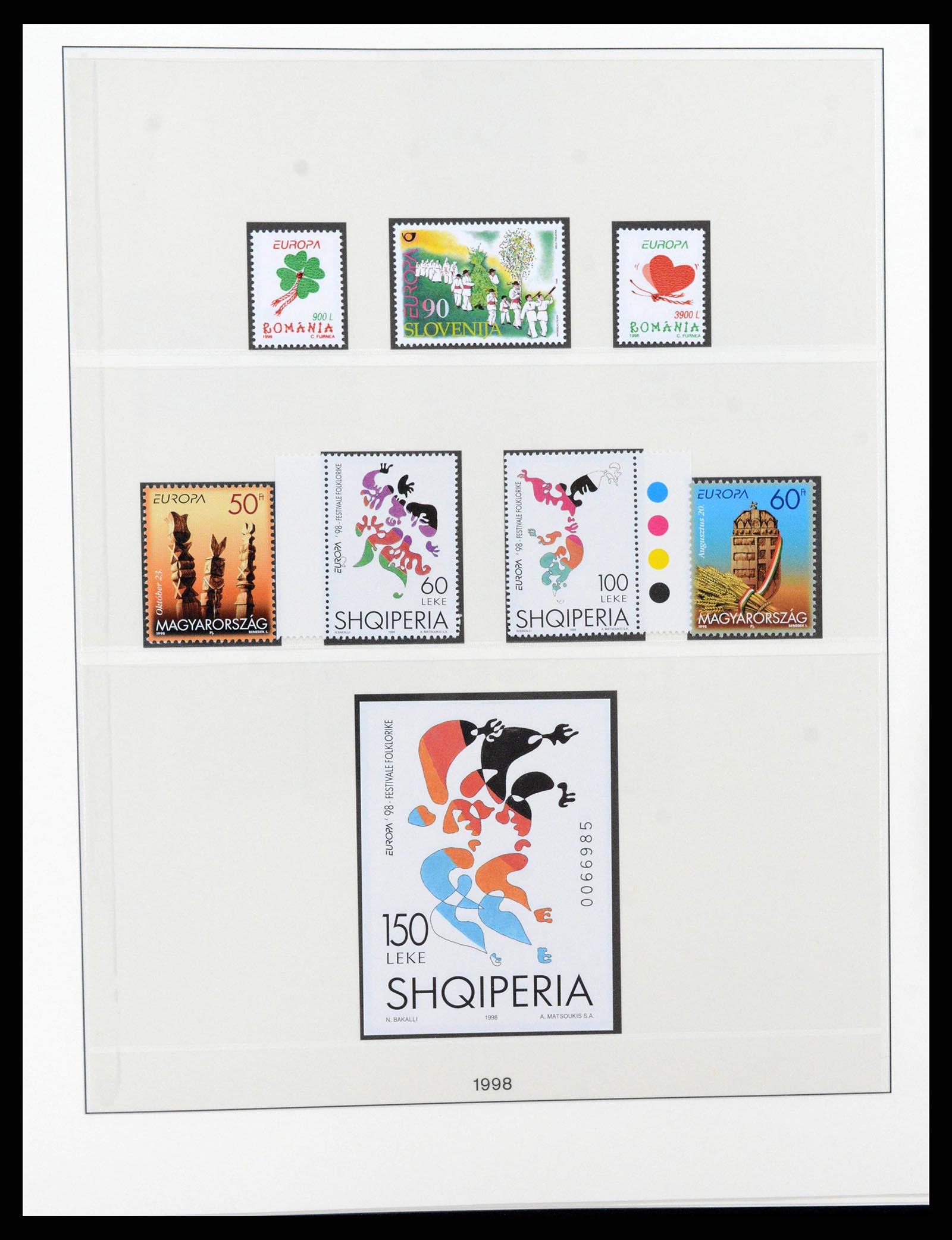 38216 0379 - Postzegelverzameling 38216 Europa Cept compleet 1956-2001.
