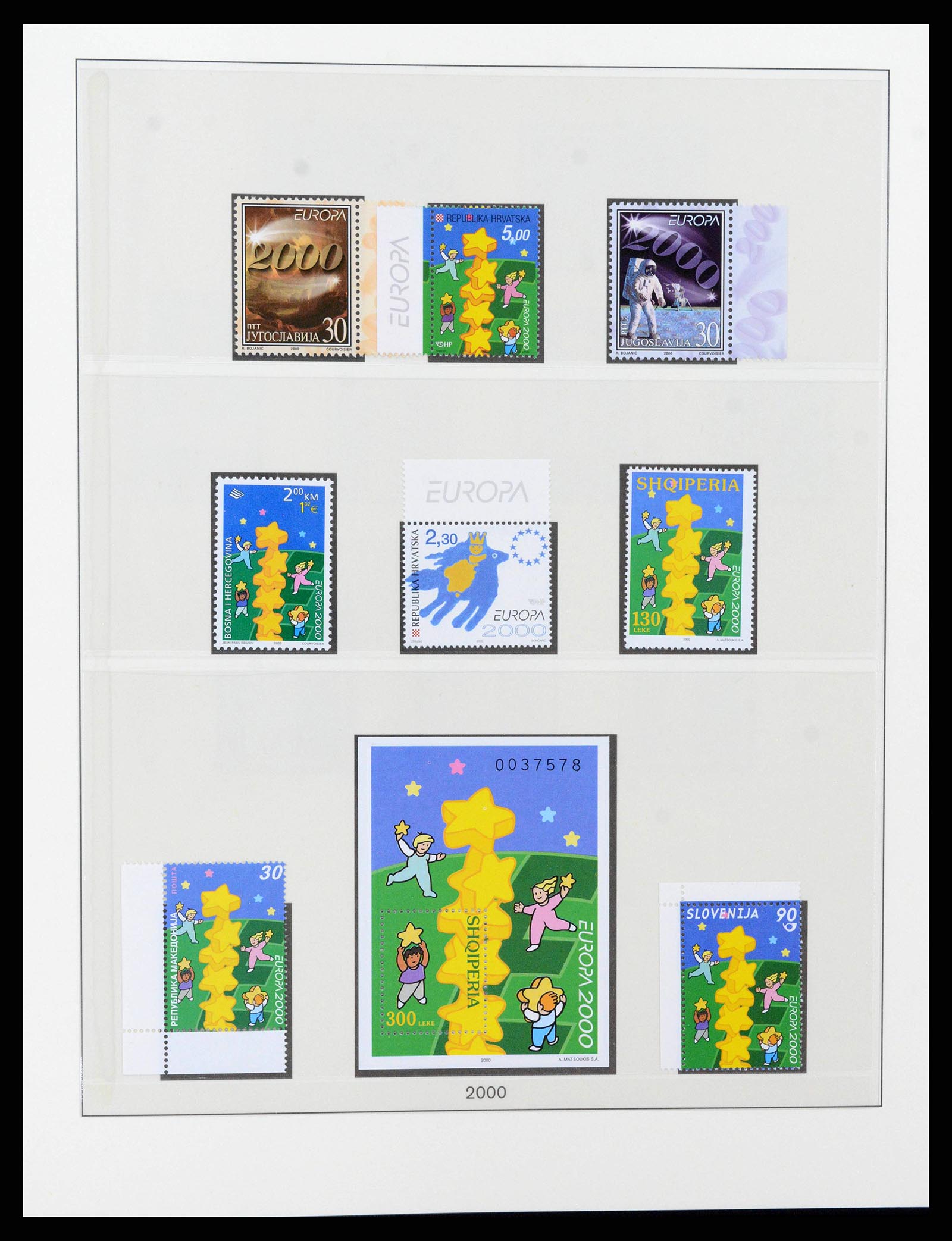 38216 0388 - Postzegelverzameling 38216 Europa Cept compleet 1956-2001.