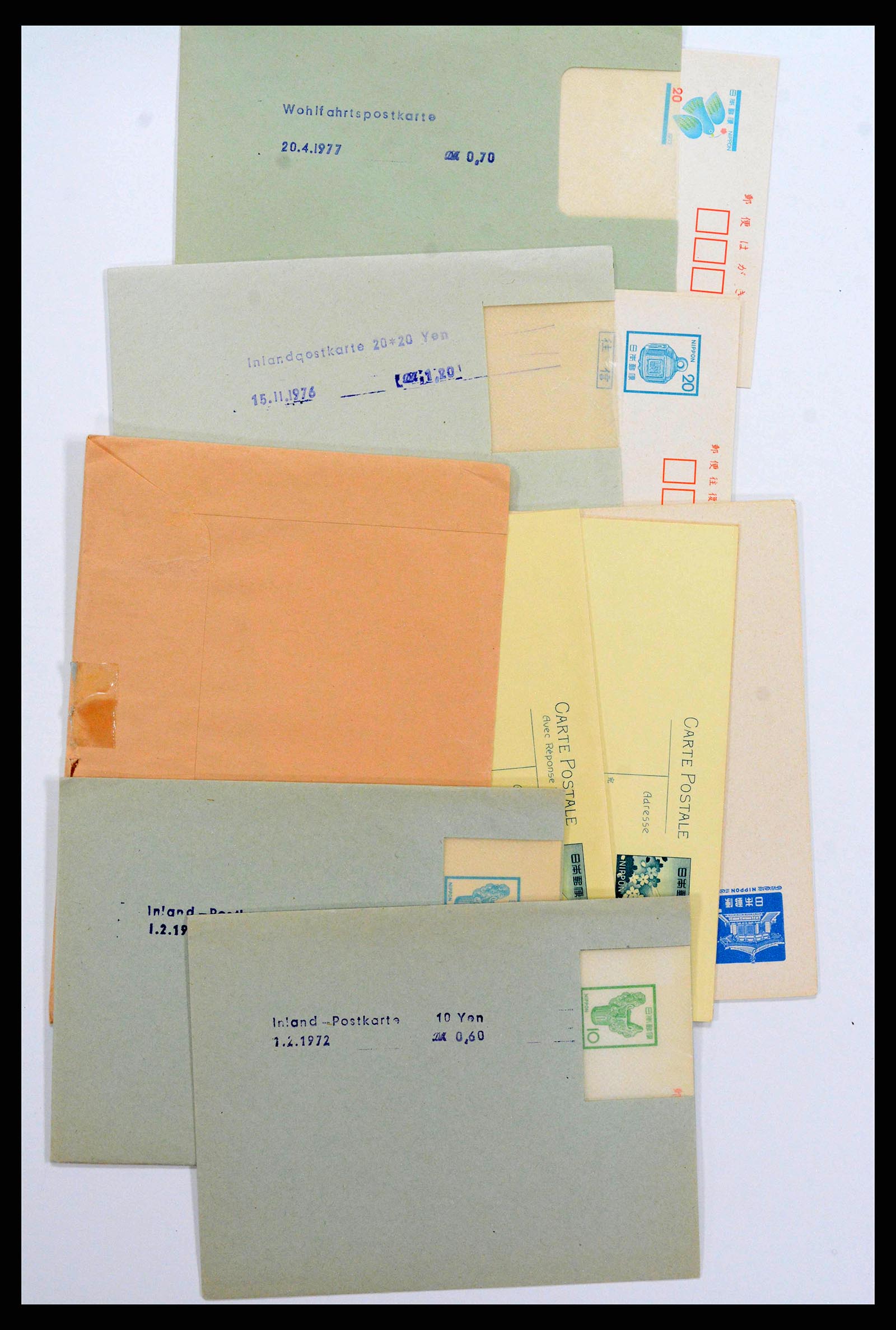 38217 0010 - Postzegelverzameling 38217 Japan postwaardestukken 1949-2018.