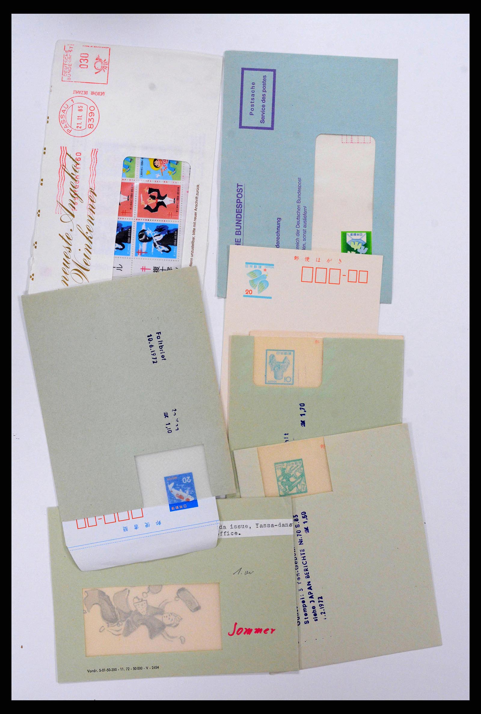 38217 0042 - Stamp collection 38217 Japan postal stationeries 1949-2018.