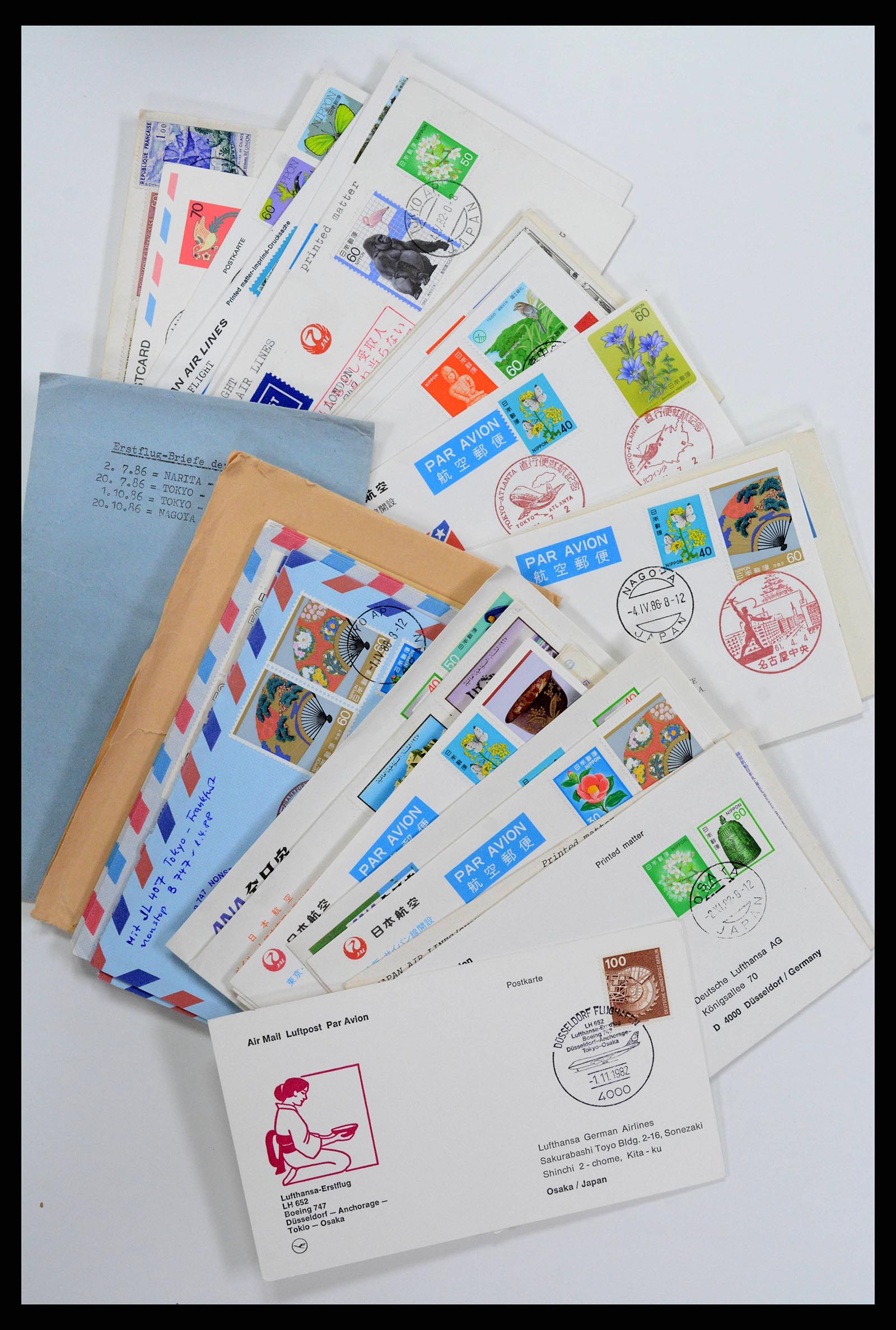 38217 0077 - Stamp collection 38217 Japan postal stationeries 1949-2018.