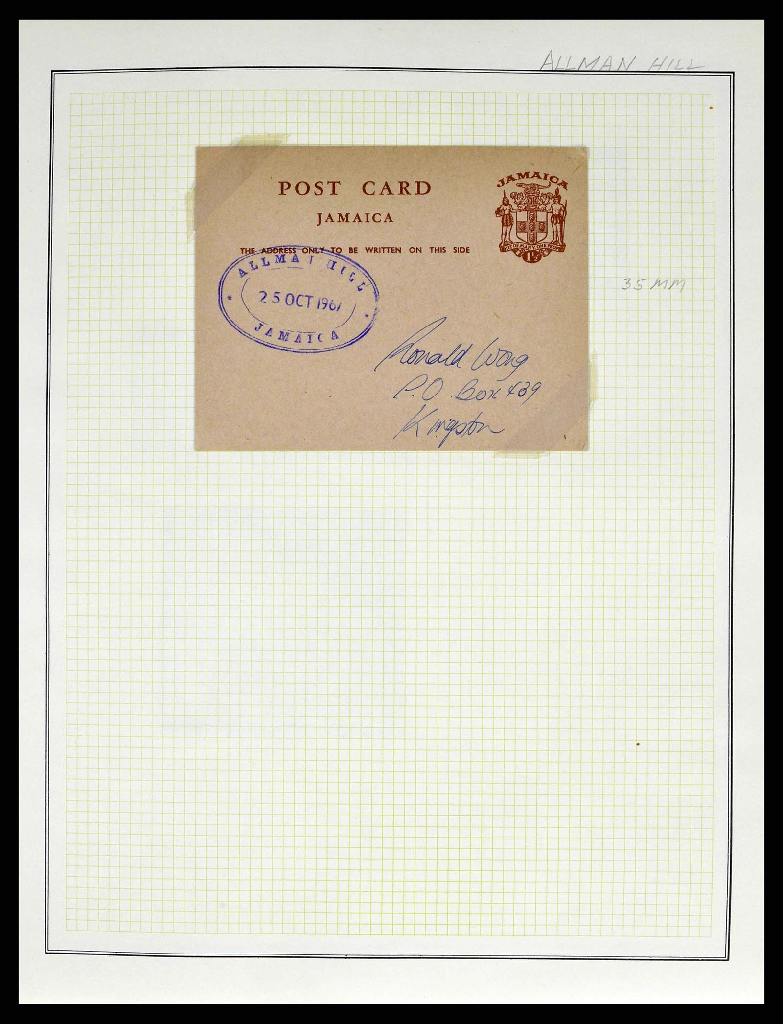 38218 0019 - Postzegelverzameling 38218 Jamaica stempels 1900-1965.