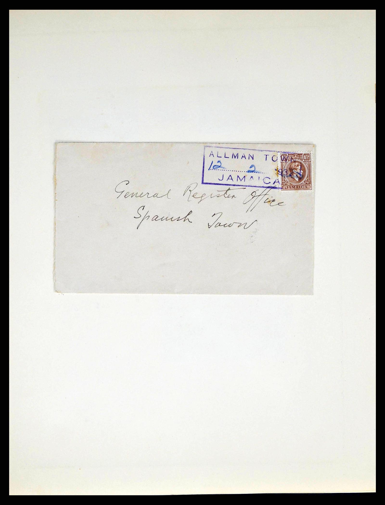 38218 0021 - Stamp collection 38218 Jamaica cancels 1900-1965.