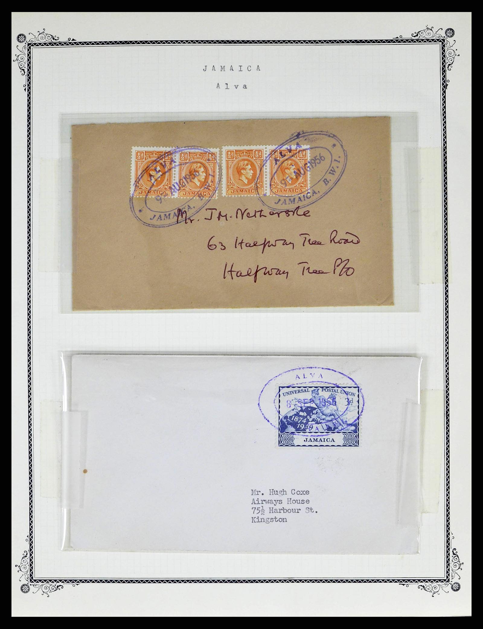 38218 0025 - Stamp collection 38218 Jamaica cancels 1900-1965.