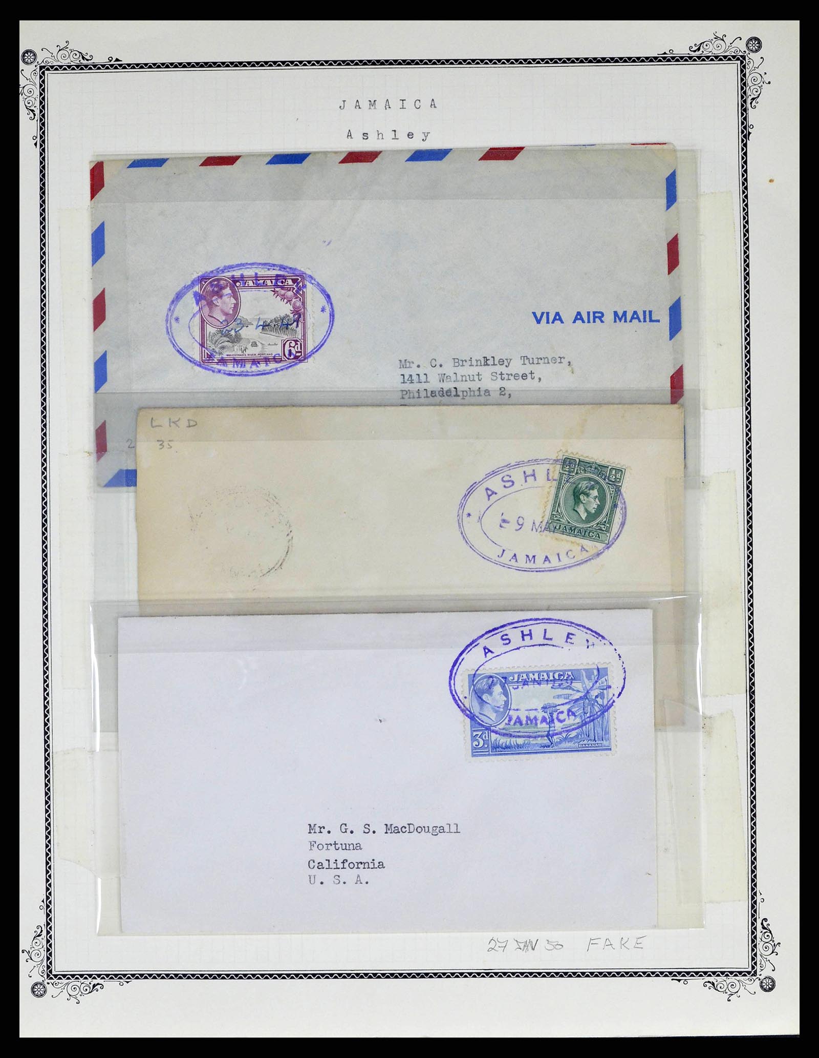 38218 0029 - Stamp collection 38218 Jamaica cancels 1900-1965.