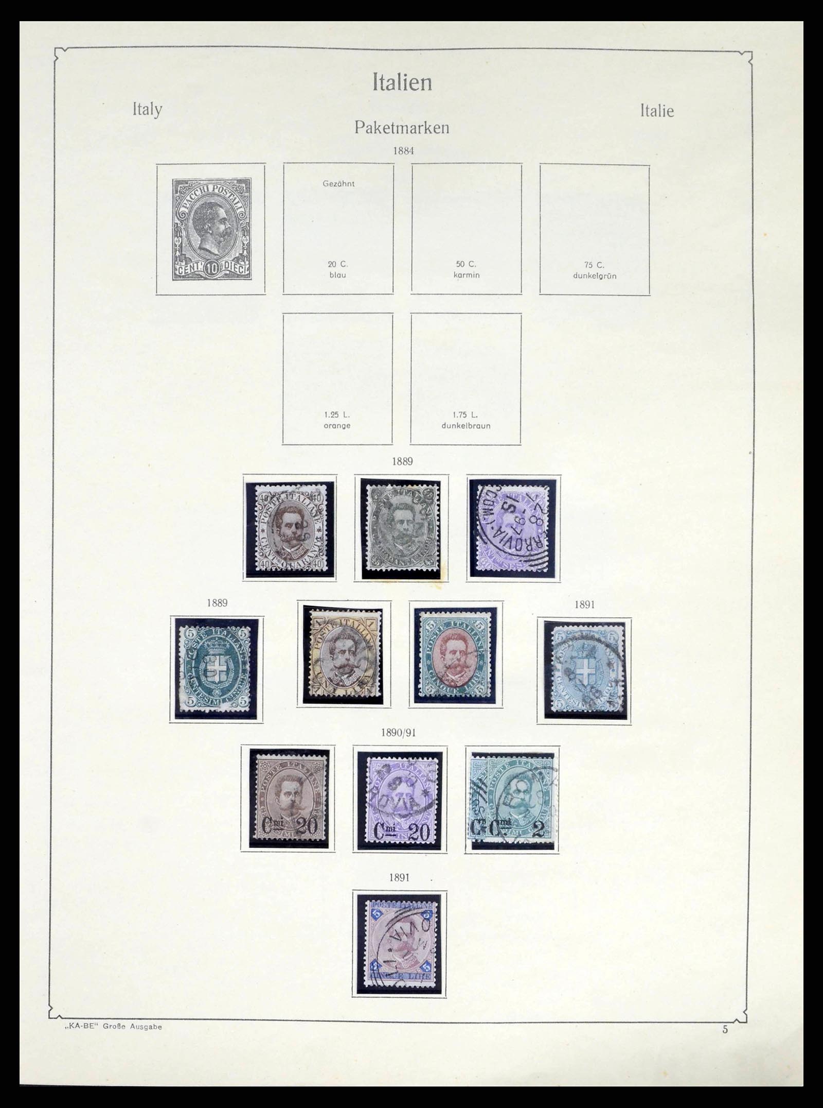 38220 0006 - Postzegelverzameling 38220 Italië 1863-2010.