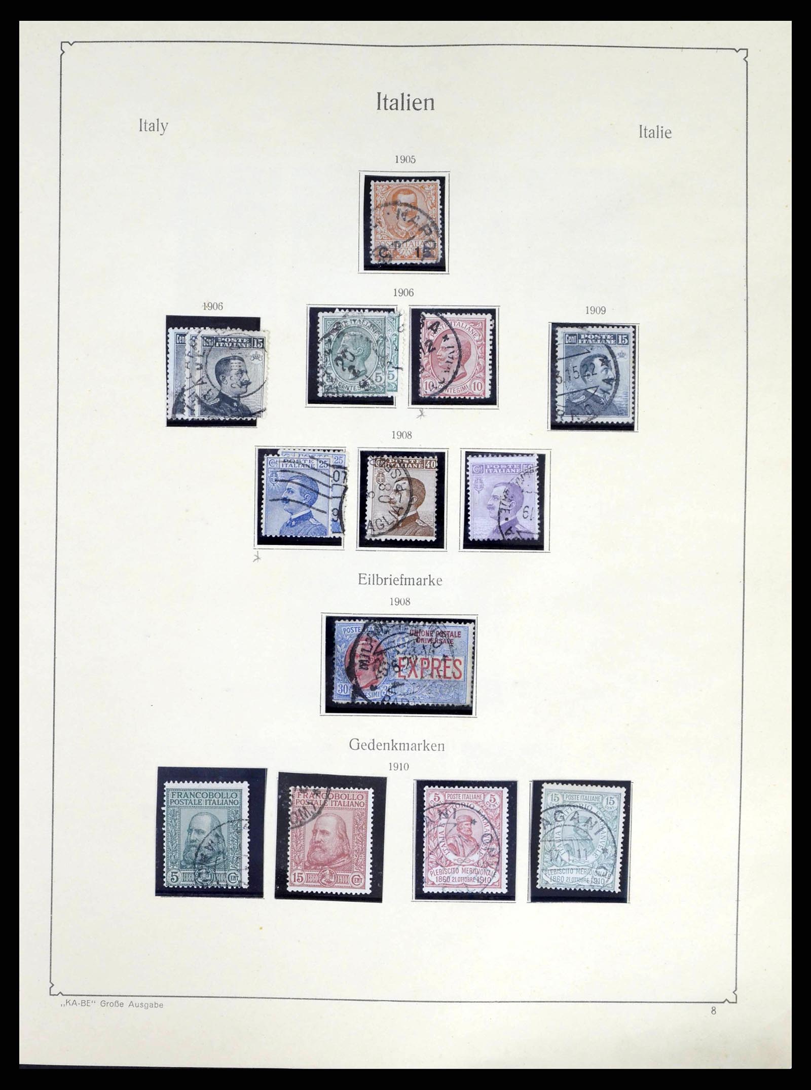 38220 0009 - Postzegelverzameling 38220 Italië 1863-2010.