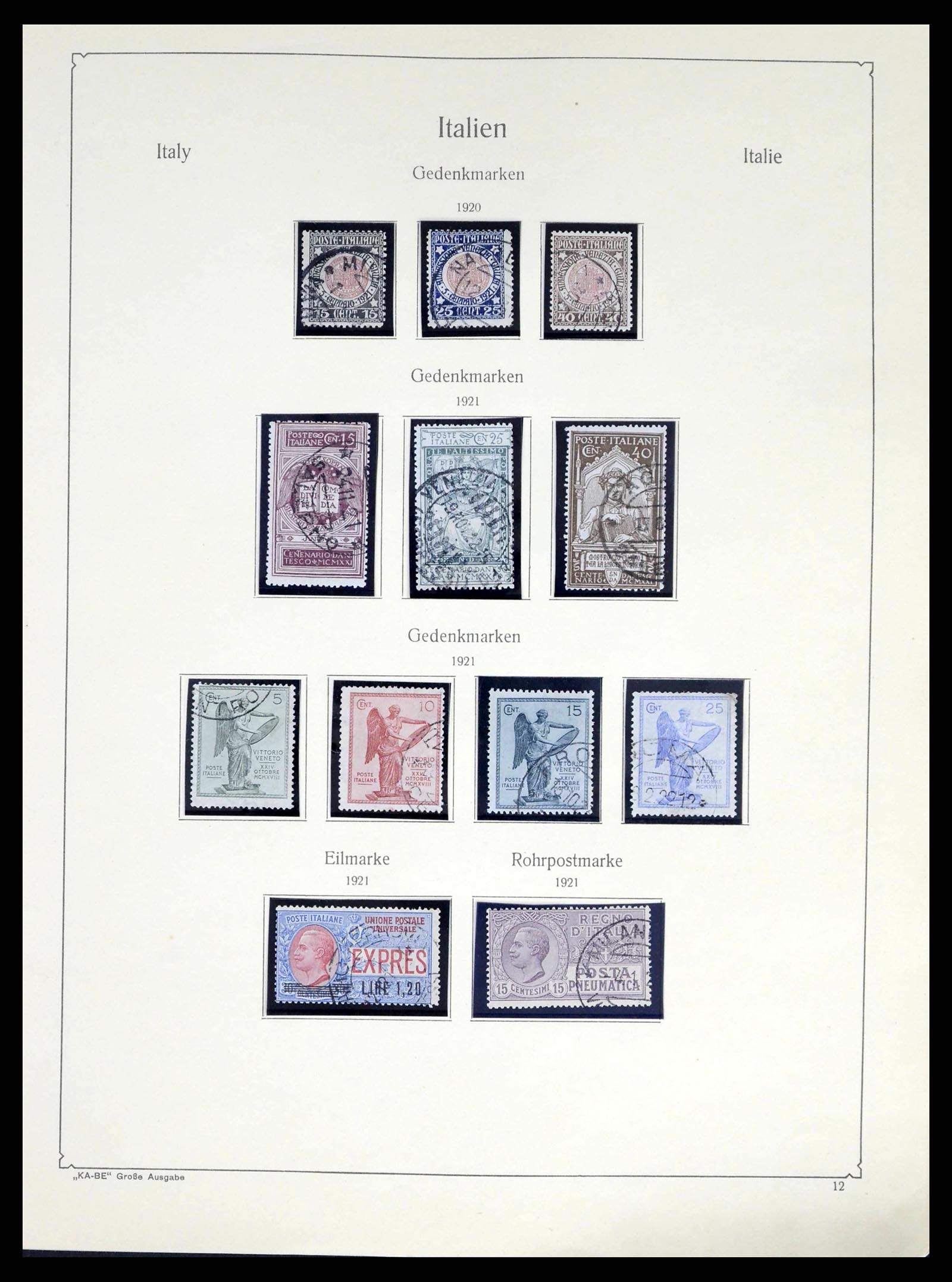 38220 0013 - Stamp collection 38220 Italy 1863-2010.