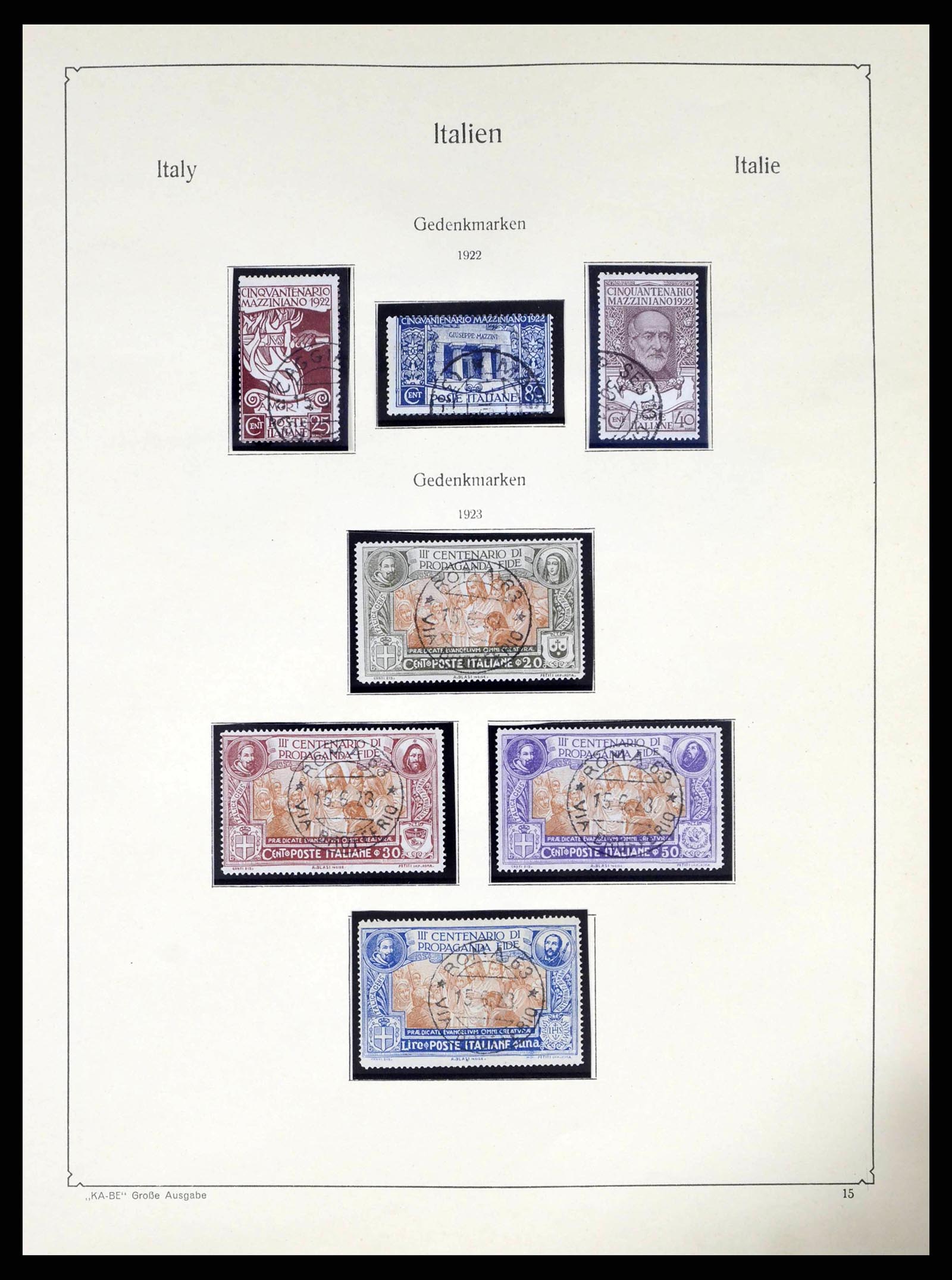38220 0016 - Stamp collection 38220 Italy 1863-2010.
