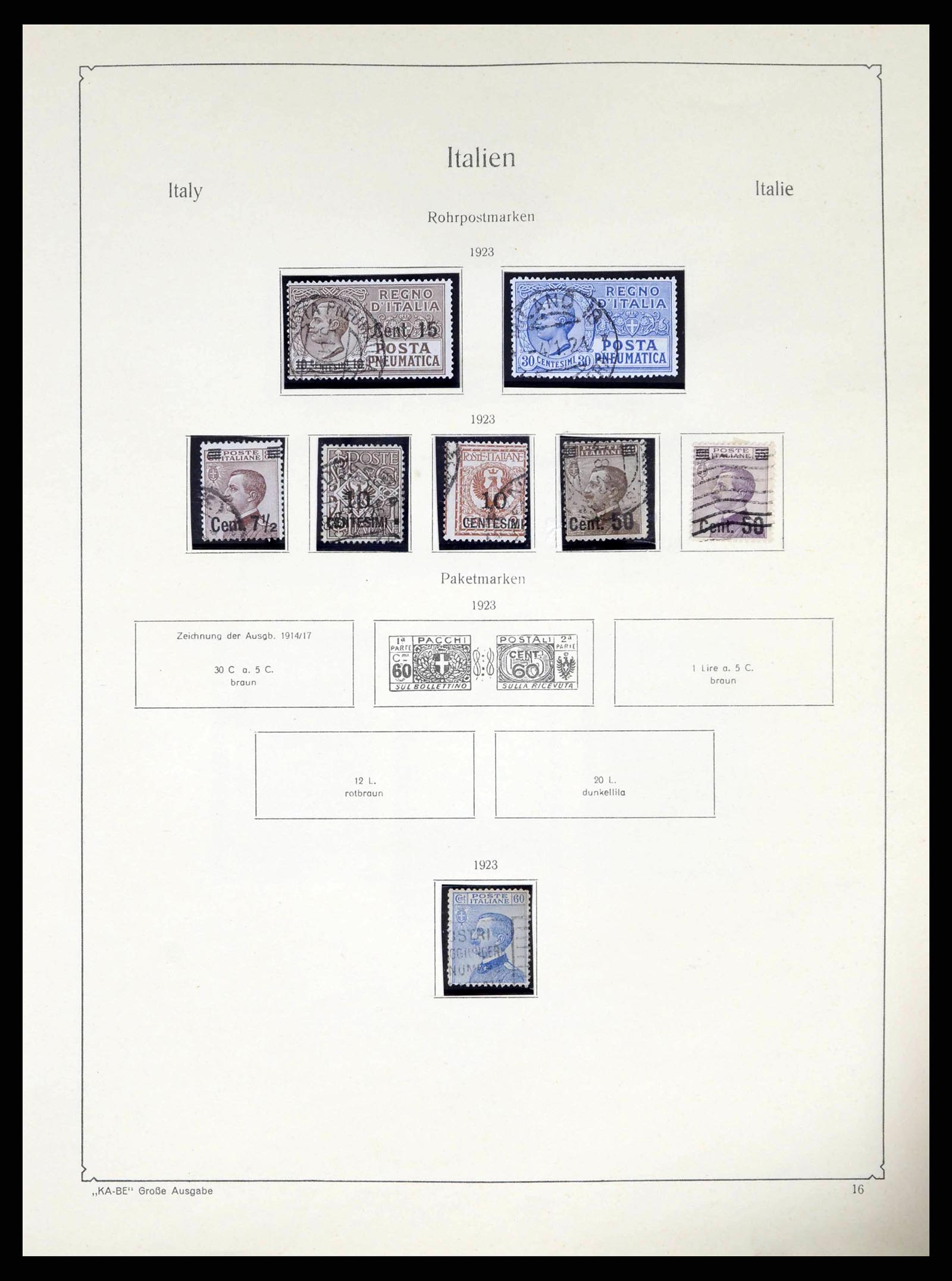 38220 0017 - Postzegelverzameling 38220 Italië 1863-2010.