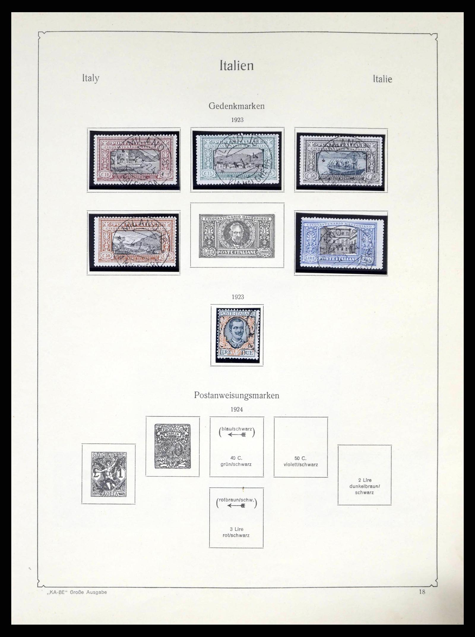 38220 0019 - Postzegelverzameling 38220 Italië 1863-2010.