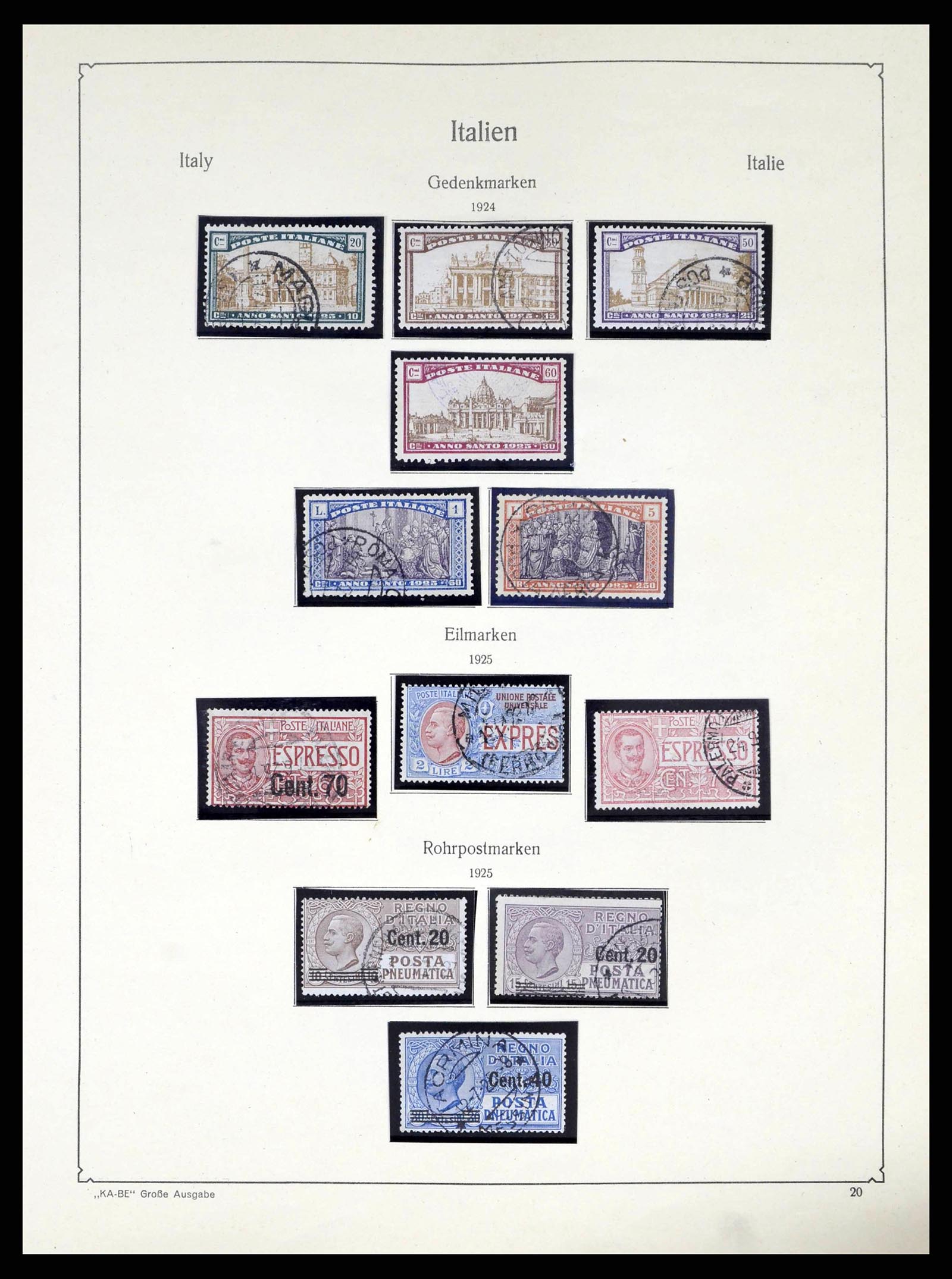 38220 0022 - Postzegelverzameling 38220 Italië 1863-2010.
