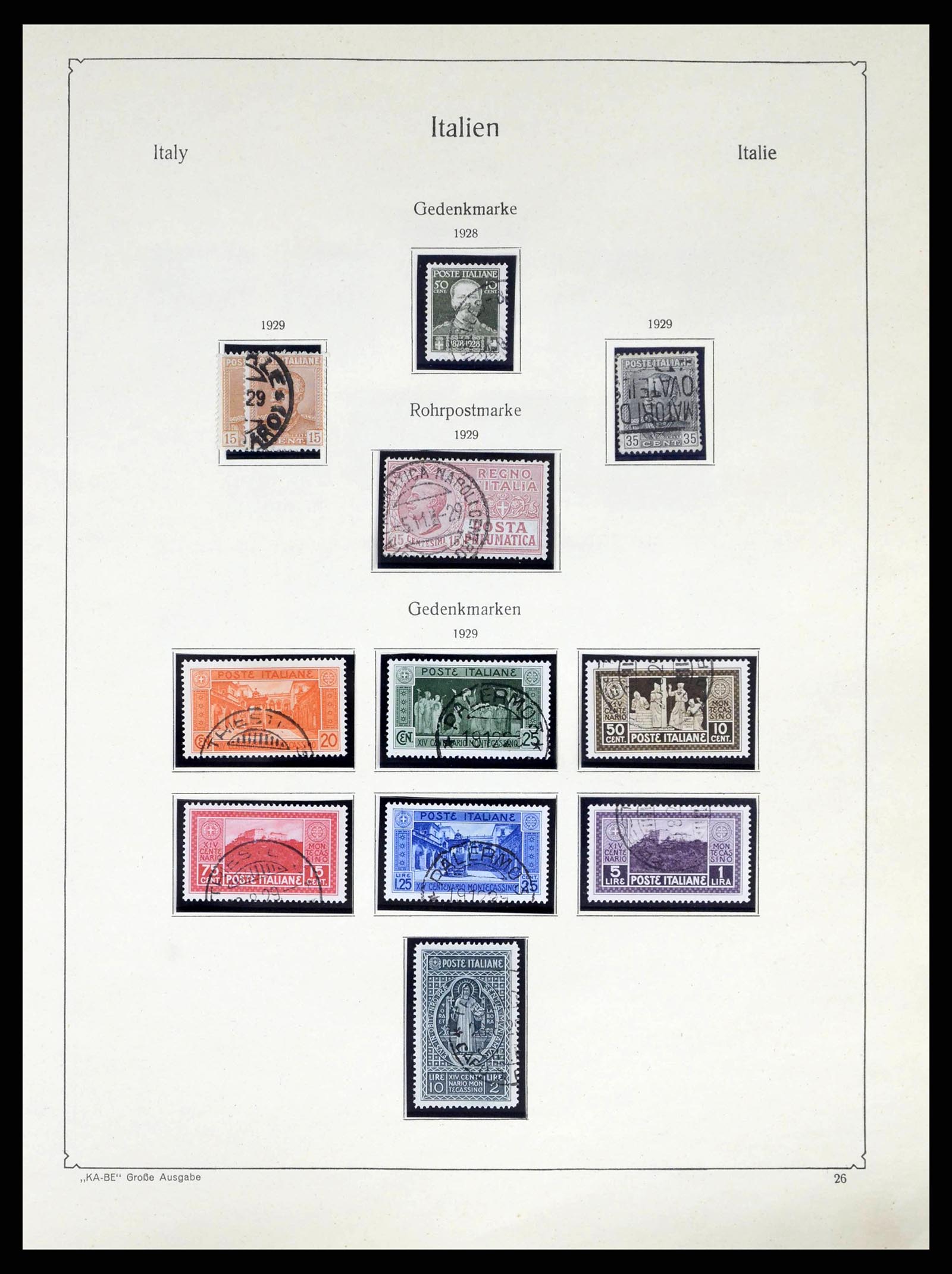 38220 0028 - Postzegelverzameling 38220 Italië 1863-2010.