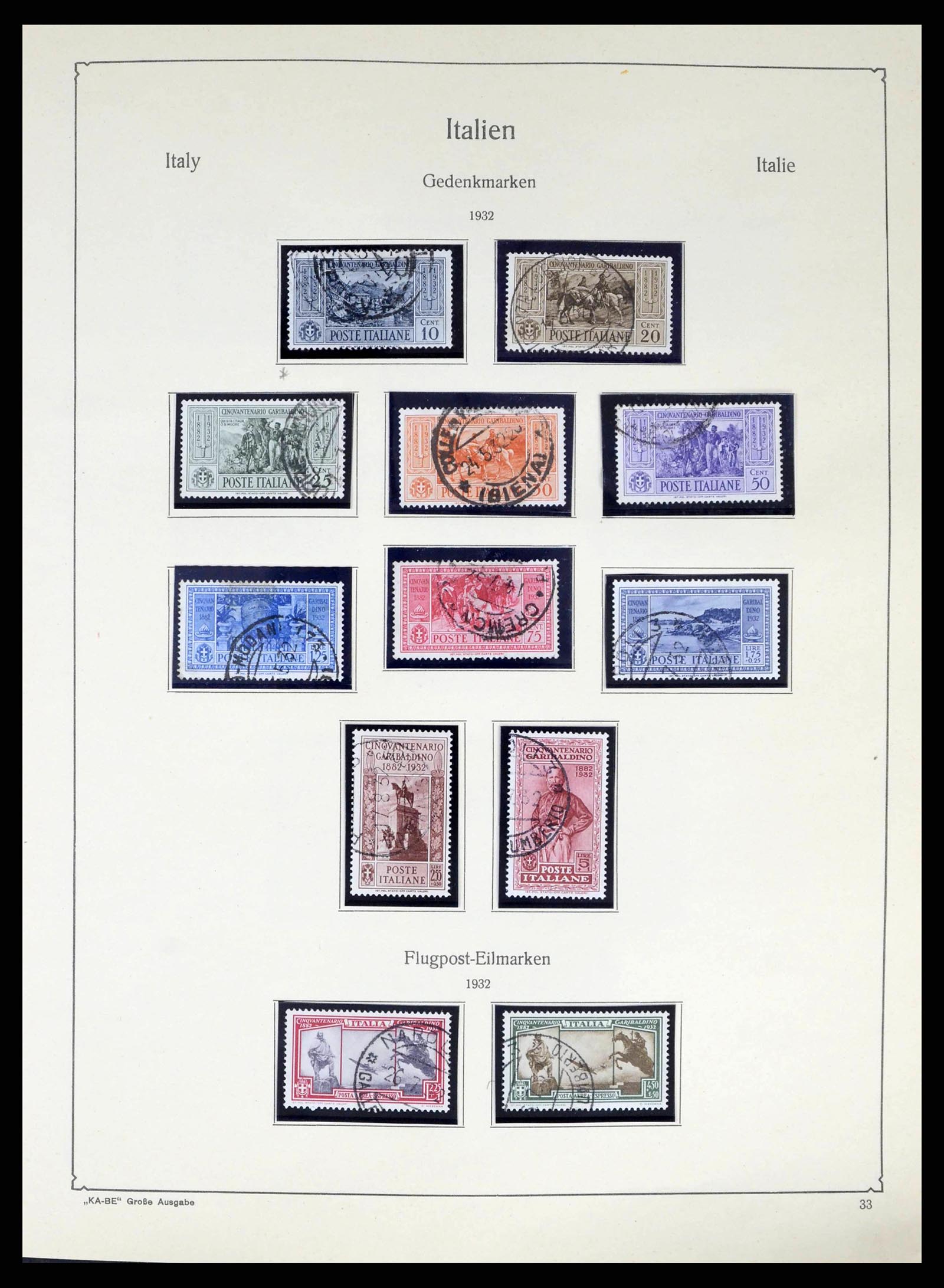 38220 0035 - Stamp collection 38220 Italy 1863-2010.