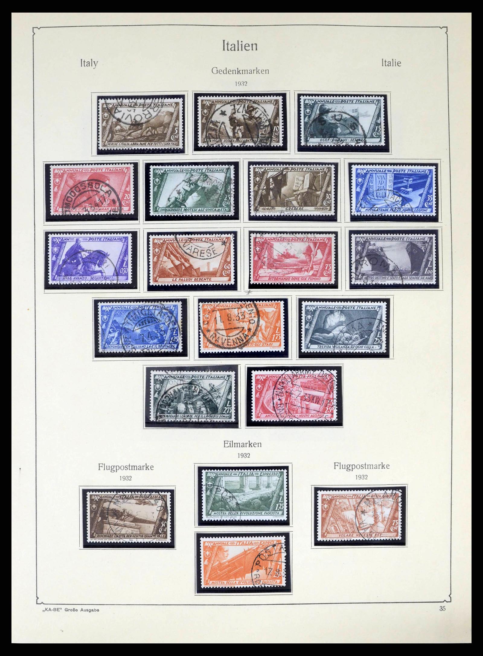 38220 0037 - Stamp collection 38220 Italy 1863-2010.