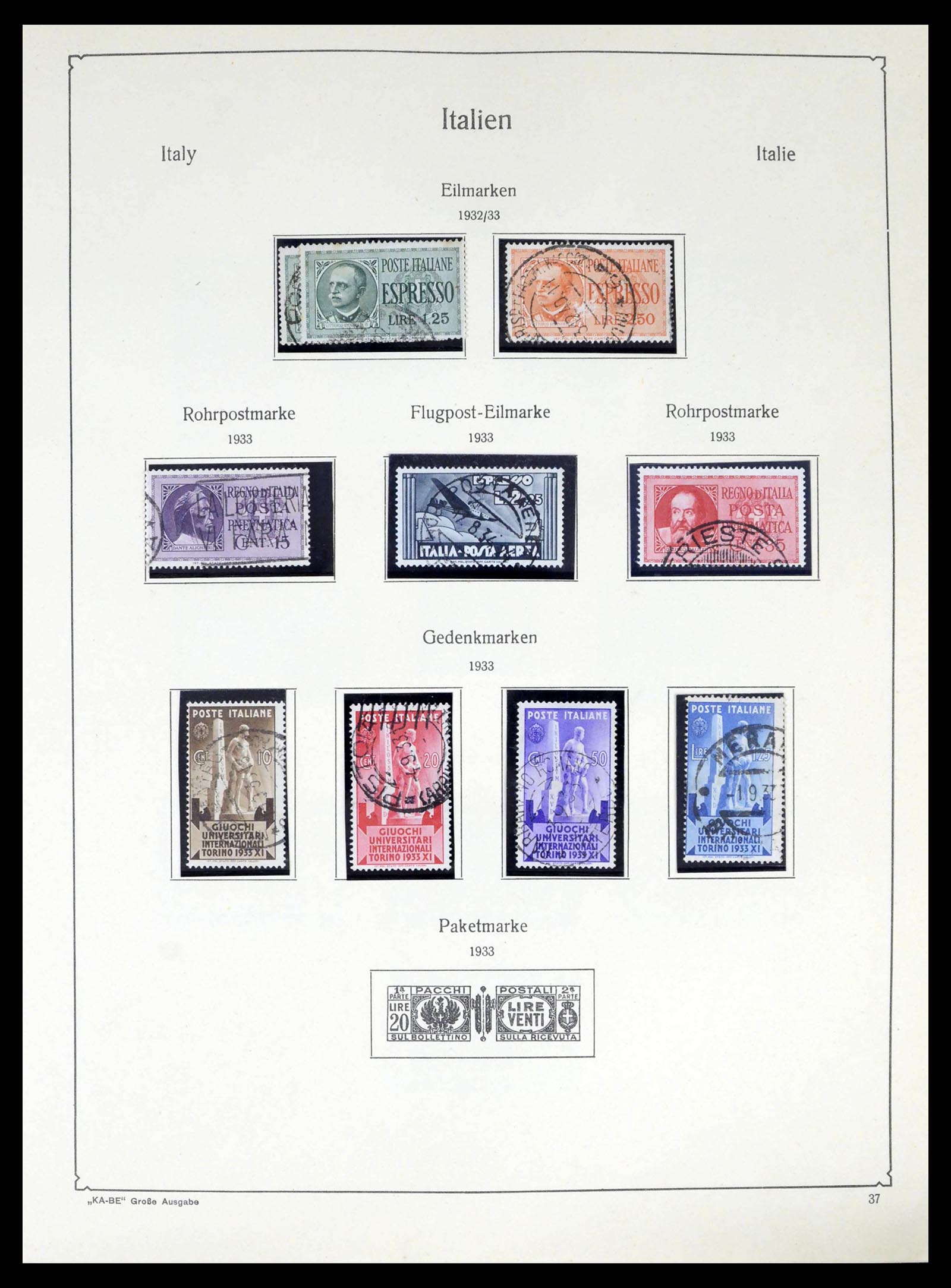 38220 0039 - Stamp collection 38220 Italy 1863-2010.