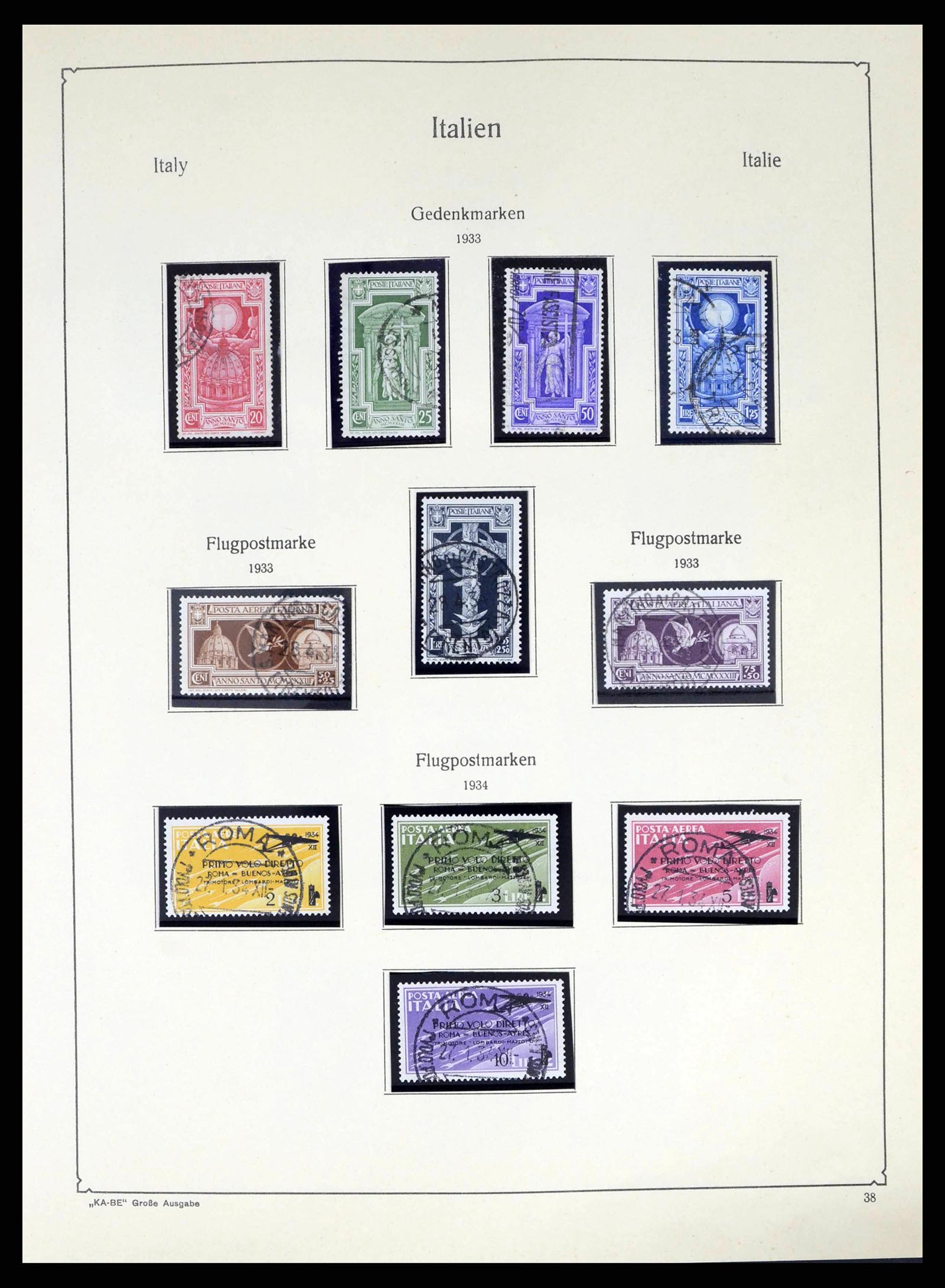 38220 0040 - Stamp collection 38220 Italy 1863-2010.