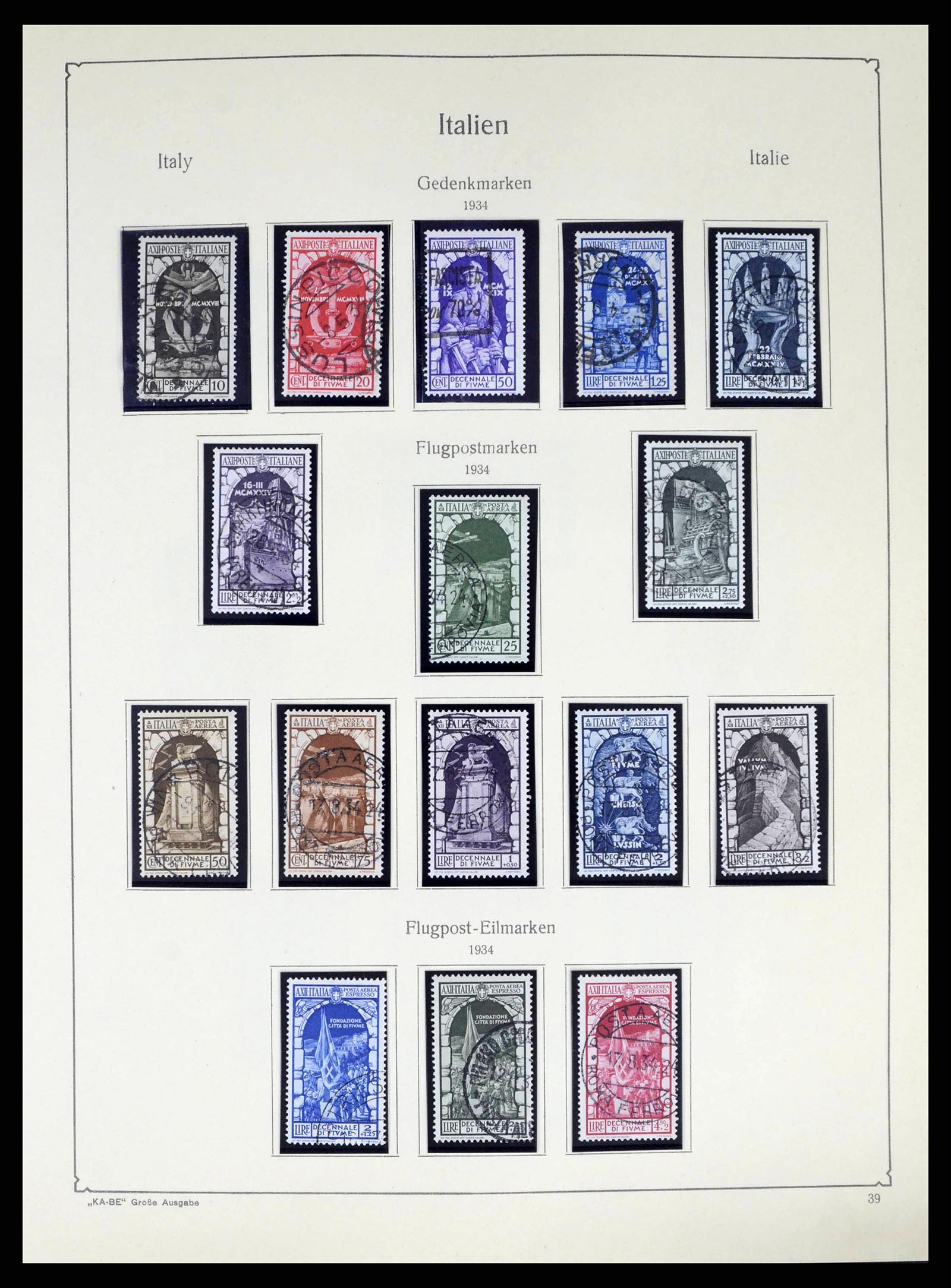 38220 0041 - Stamp collection 38220 Italy 1863-2010.