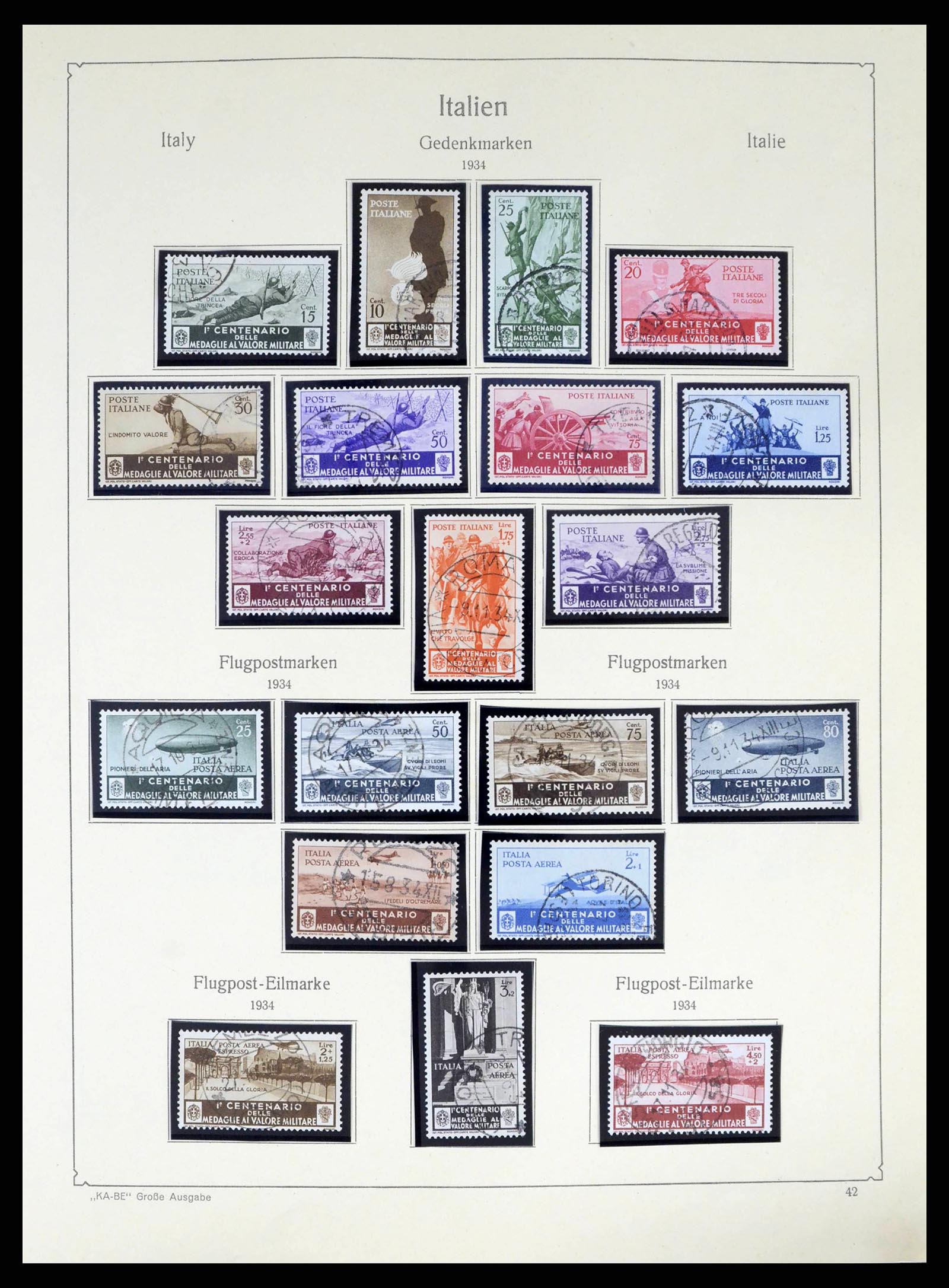 38220 0044 - Stamp collection 38220 Italy 1863-2010.