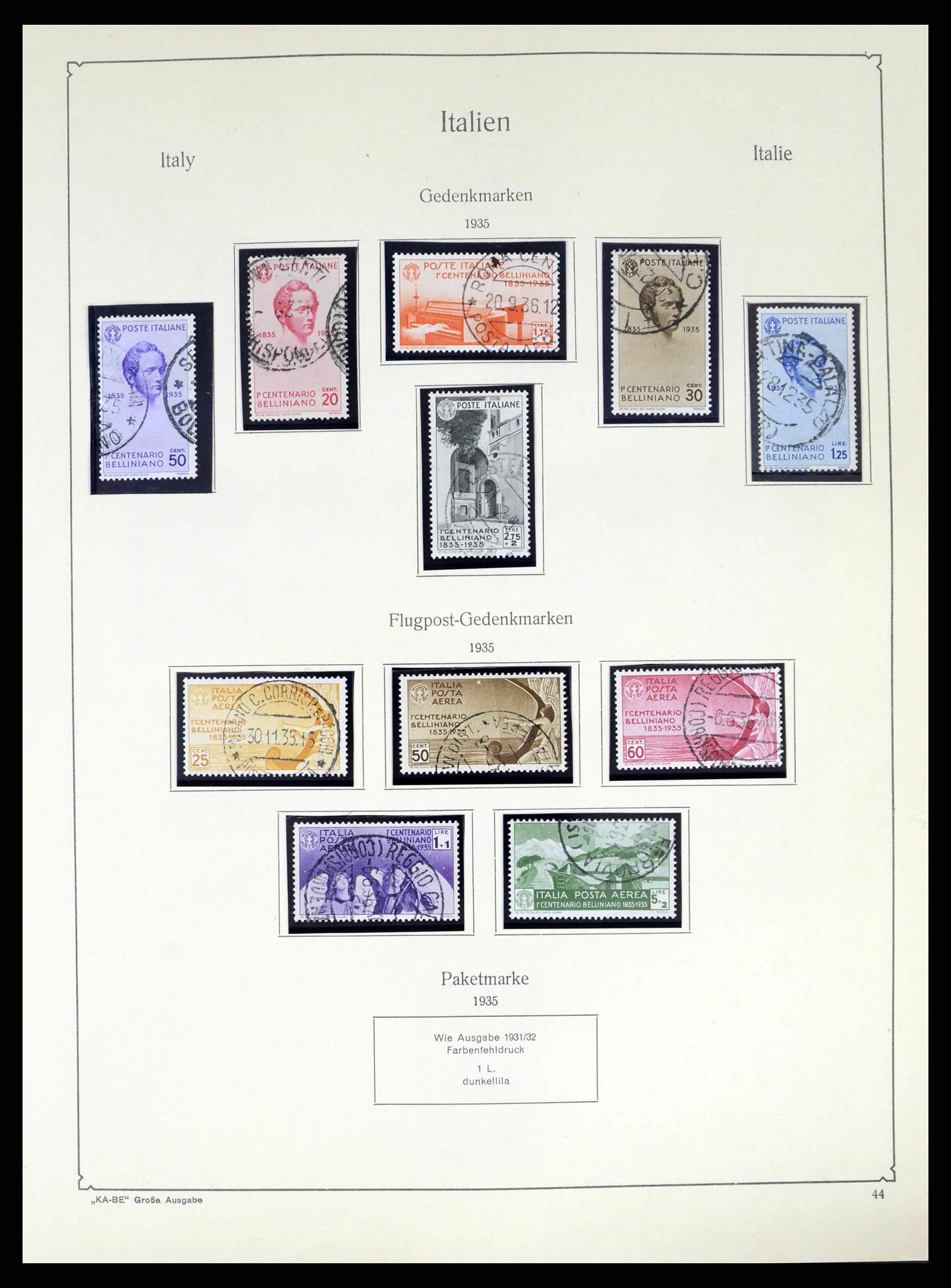 38220 0046 - Stamp collection 38220 Italy 1863-2010.
