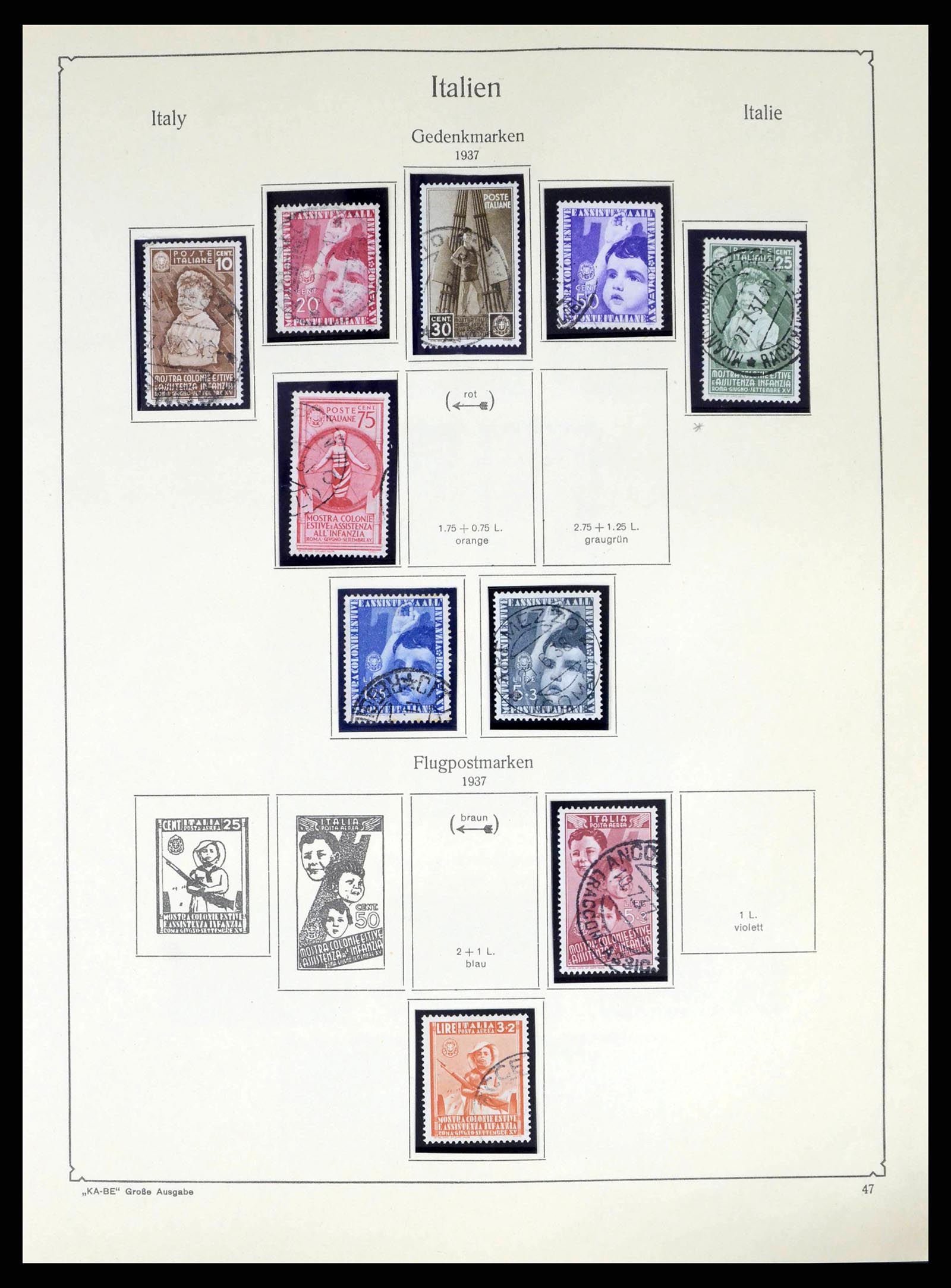 38220 0049 - Stamp collection 38220 Italy 1863-2010.