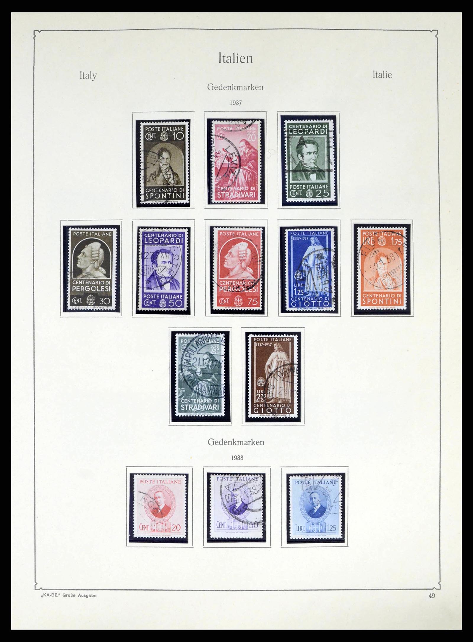 38220 0051 - Stamp collection 38220 Italy 1863-2010.