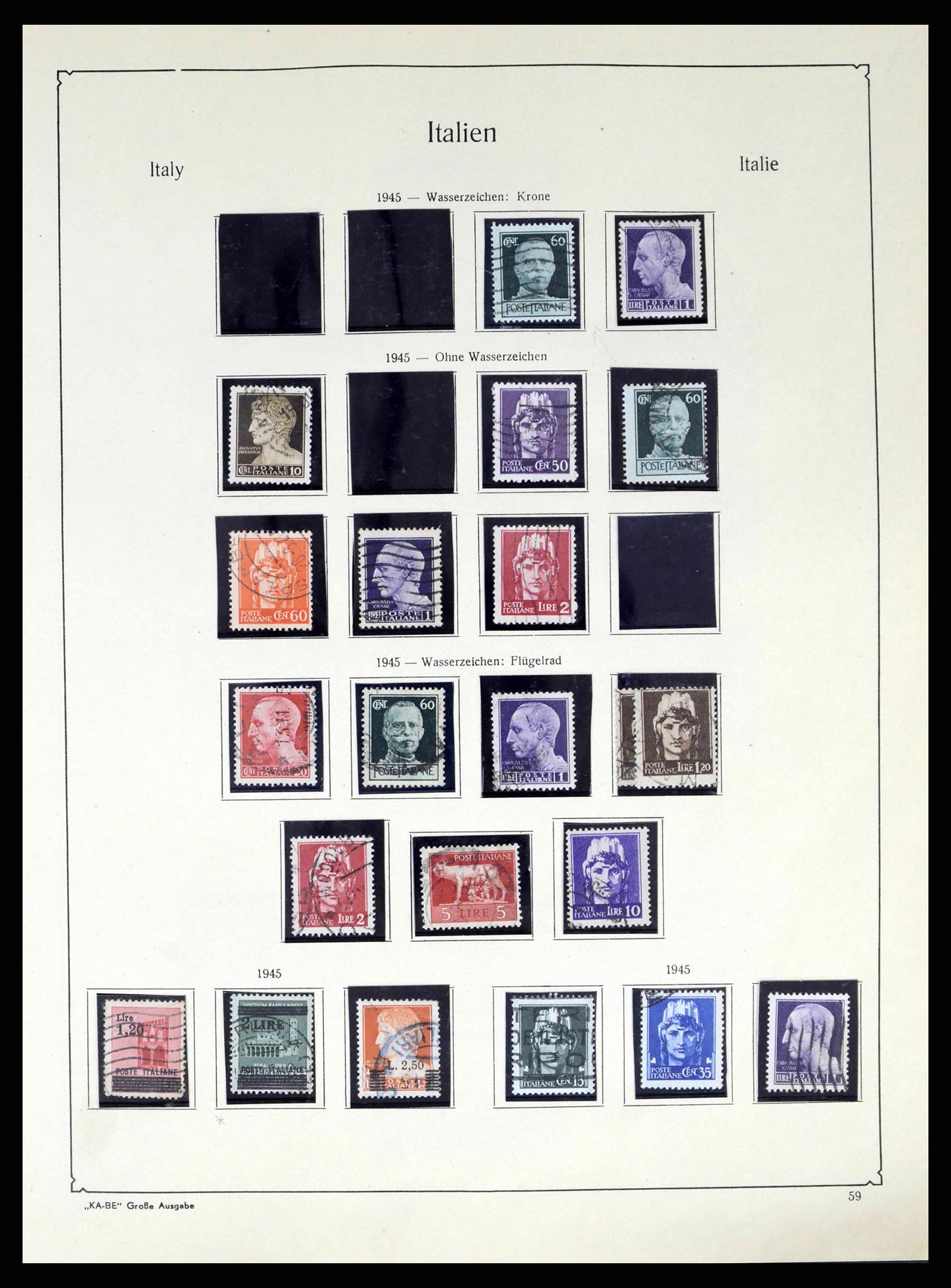 38220 0060 - Stamp collection 38220 Italy 1863-2010.