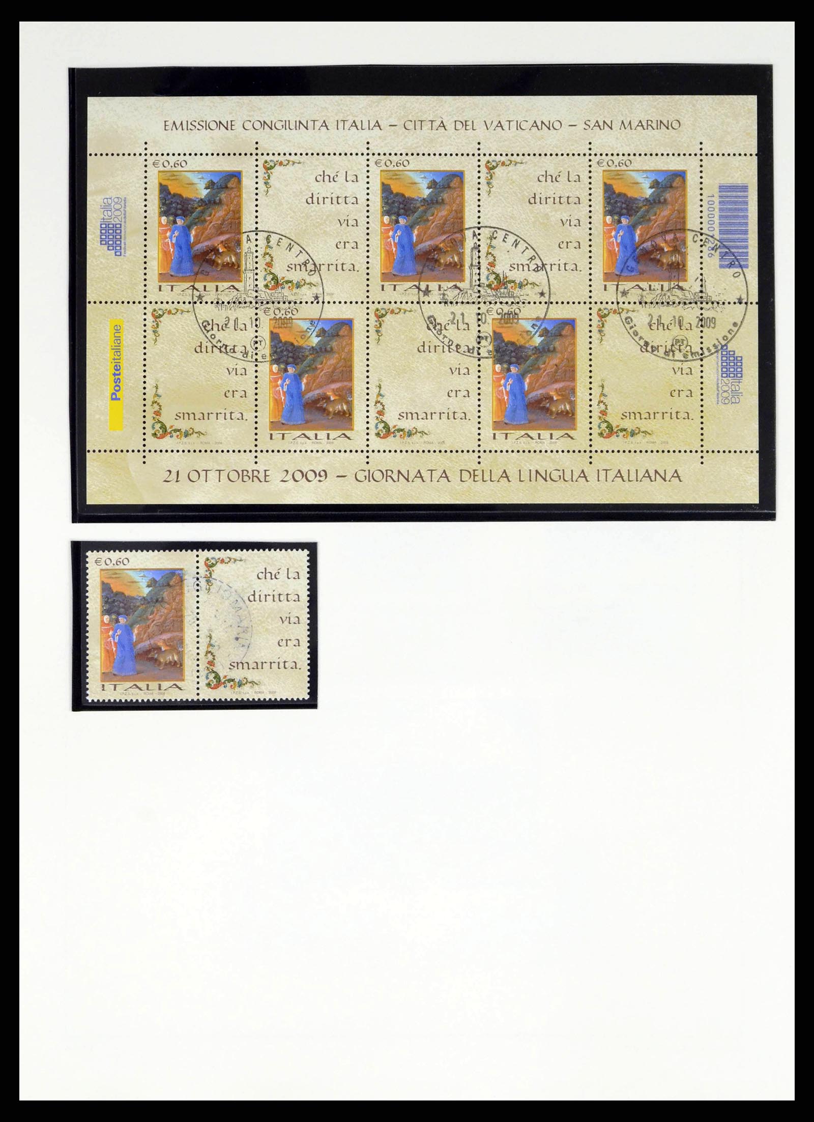 38220 0387 - Stamp collection 38220 Italy 1863-2010.