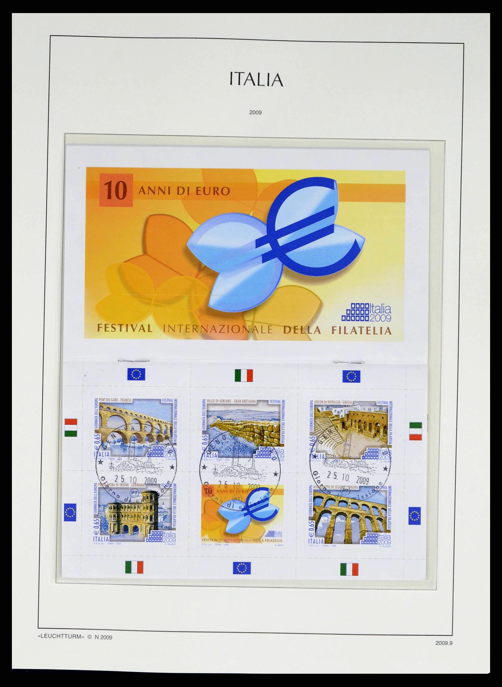 38220 0390 - Postzegelverzameling 38220 Italië 1863-2010.