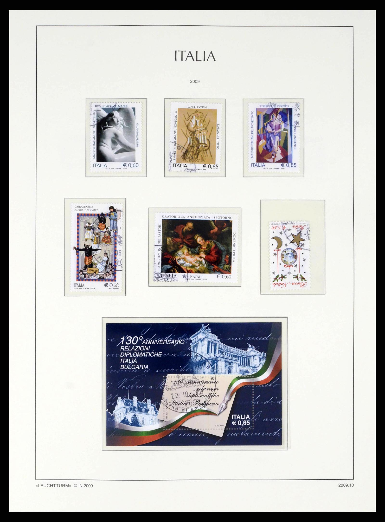 38220 0391 - Stamp collection 38220 Italy 1863-2010.