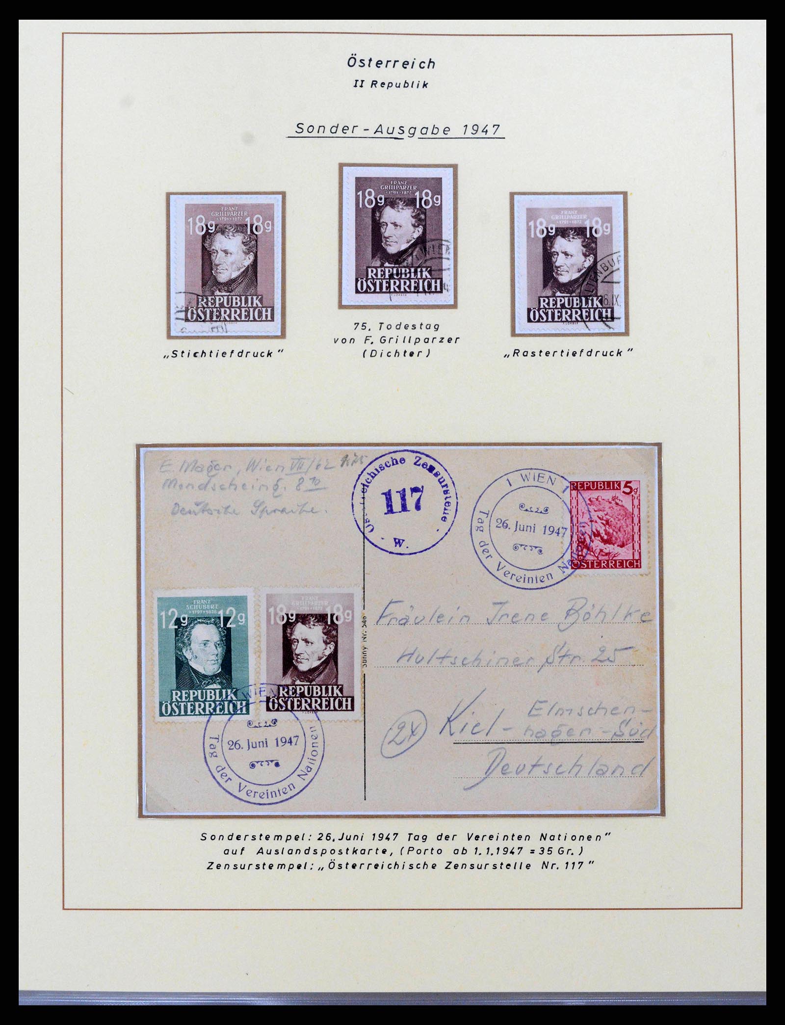 38223 0002 - Postzegelverzameling 38223 Oostenrijk 1945-1957.