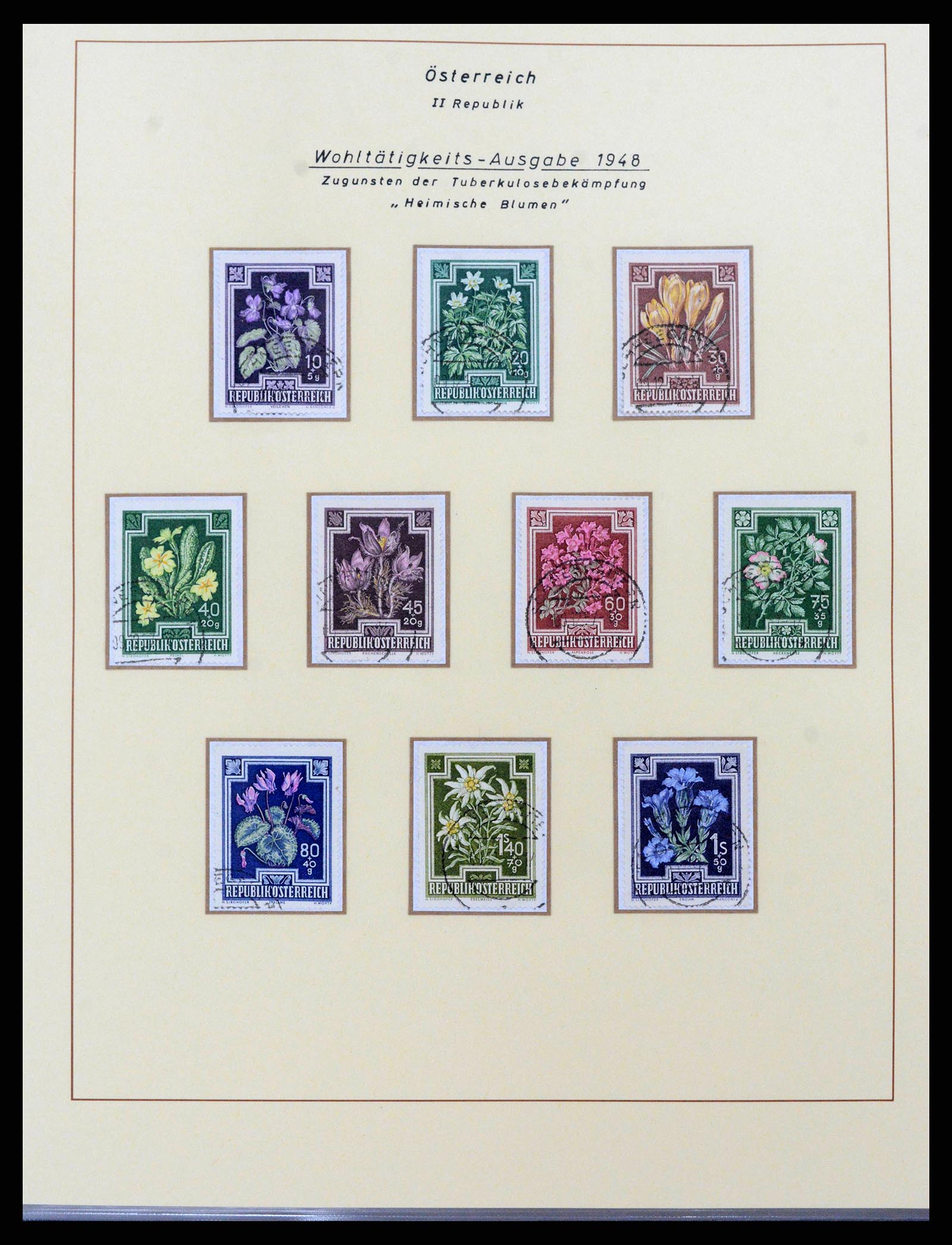 38223 0003 - Postzegelverzameling 38223 Oostenrijk 1945-1957.
