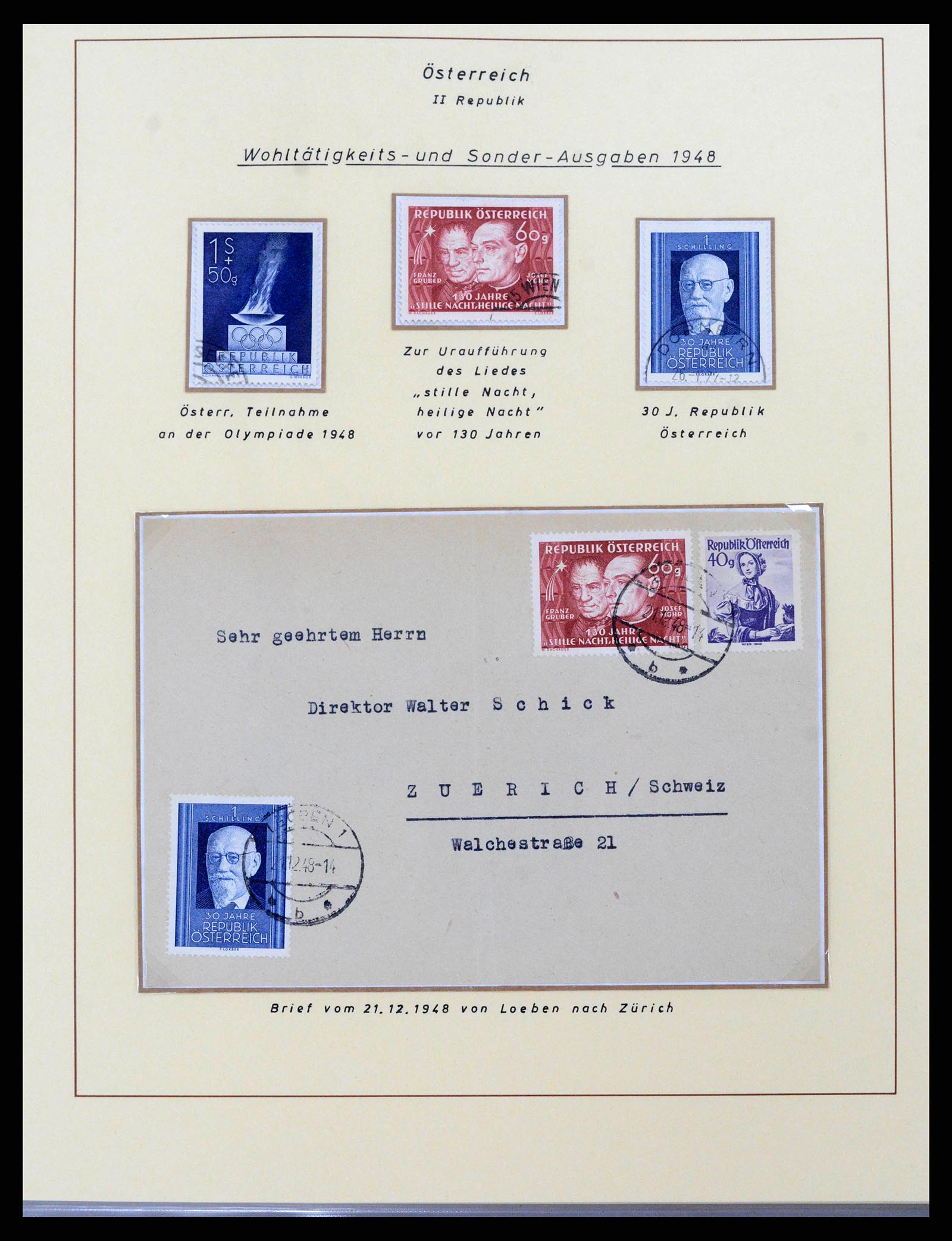 38223 0004 - Postzegelverzameling 38223 Oostenrijk 1945-1957.