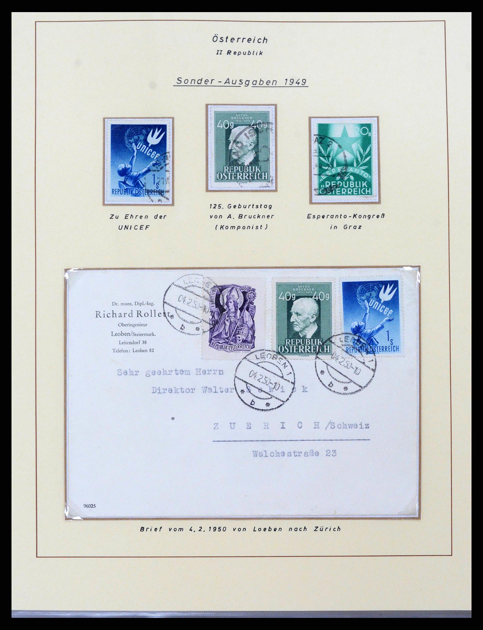 38223 0005 - Postzegelverzameling 38223 Oostenrijk 1945-1957.