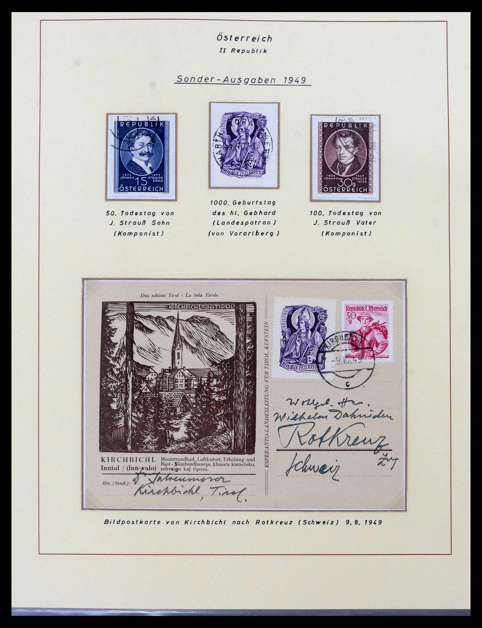 38223 0006 - Postzegelverzameling 38223 Oostenrijk 1945-1957.