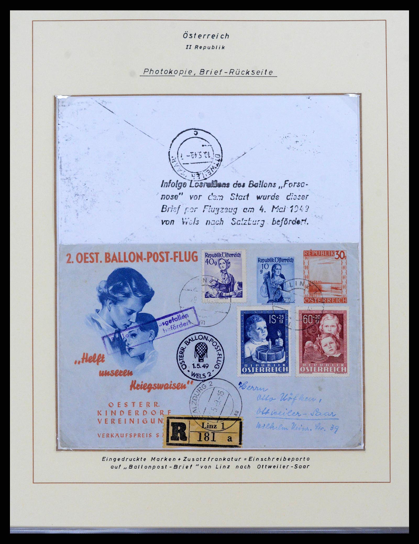 38223 0009 - Postzegelverzameling 38223 Oostenrijk 1945-1957.