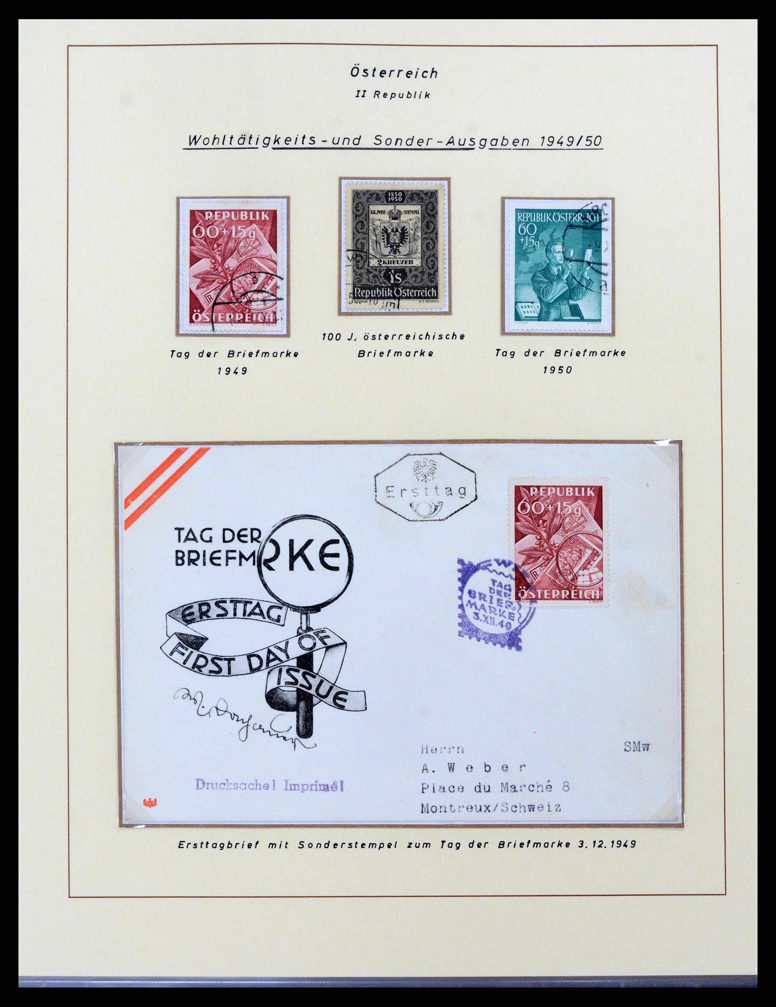38223 0012 - Postzegelverzameling 38223 Oostenrijk 1945-1957.