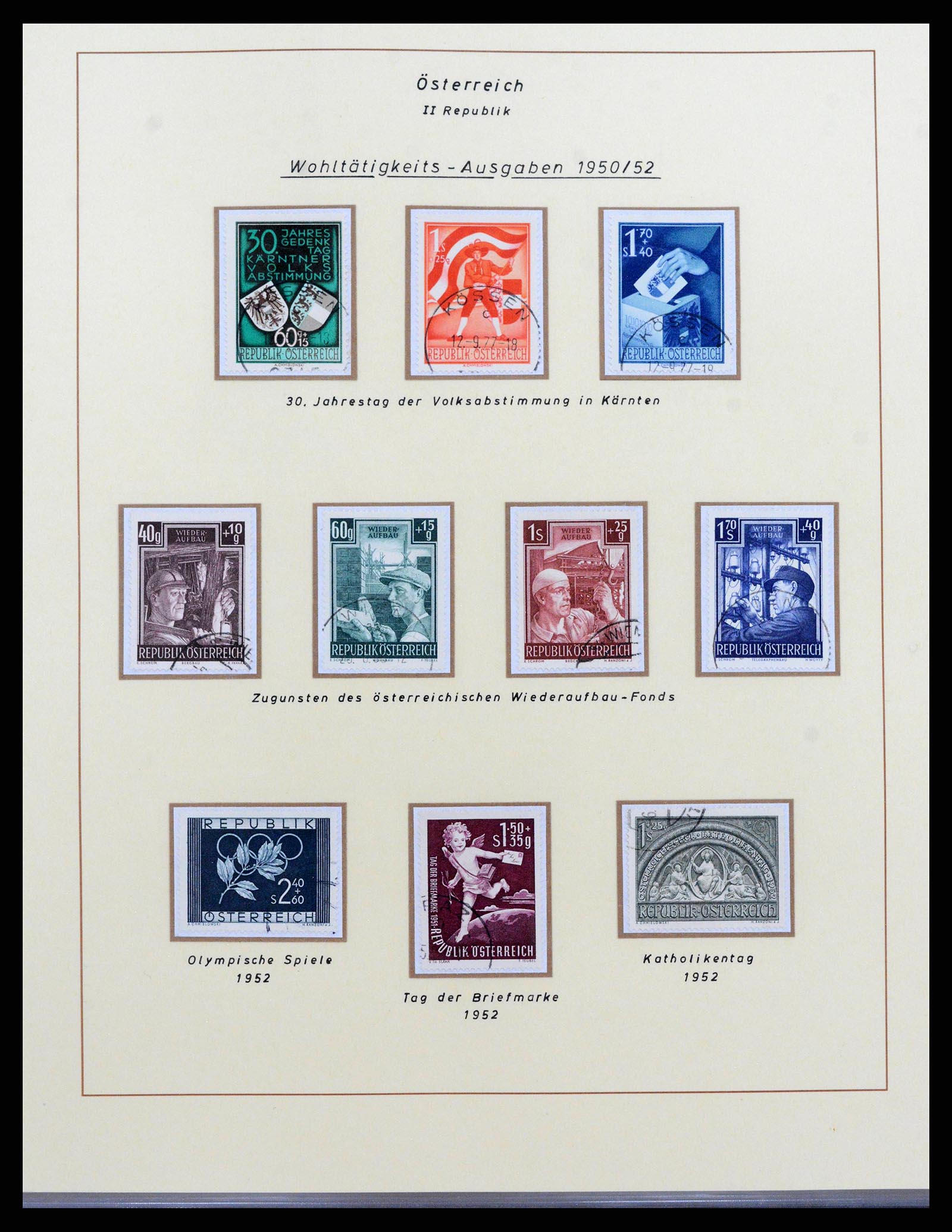 38223 0013 - Postzegelverzameling 38223 Oostenrijk 1945-1957.