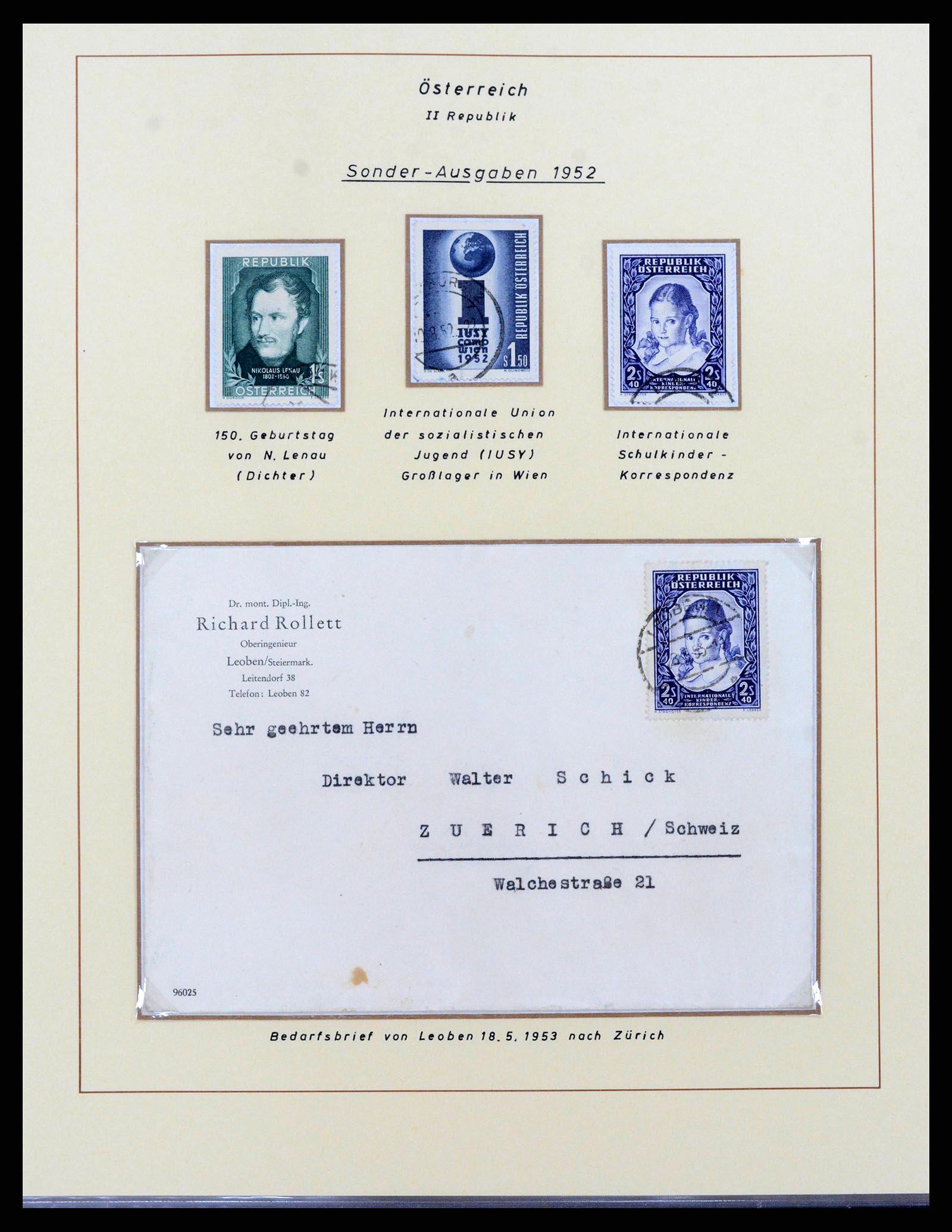 38223 0016 - Postzegelverzameling 38223 Oostenrijk 1945-1957.