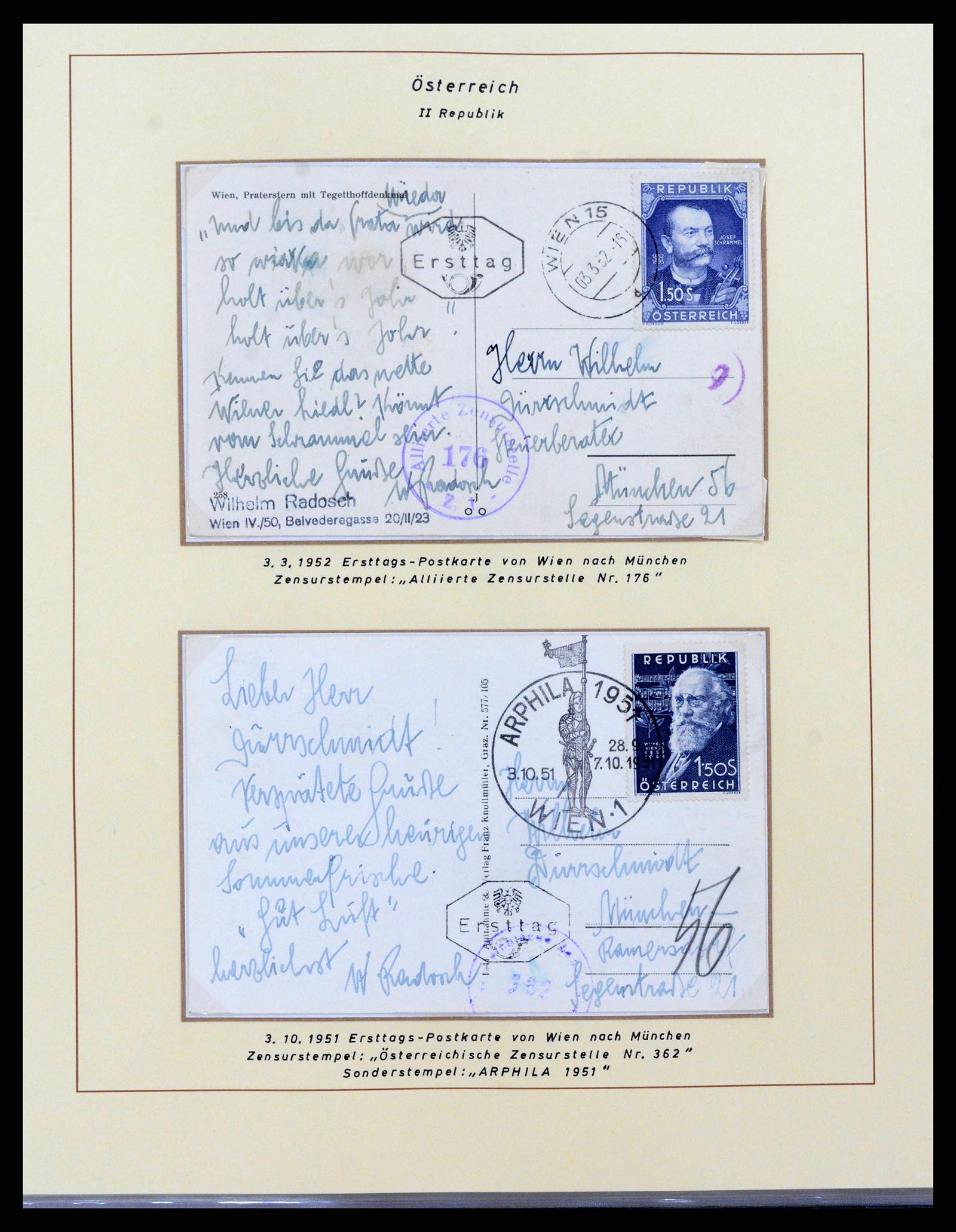 38223 0018 - Postzegelverzameling 38223 Oostenrijk 1945-1957.