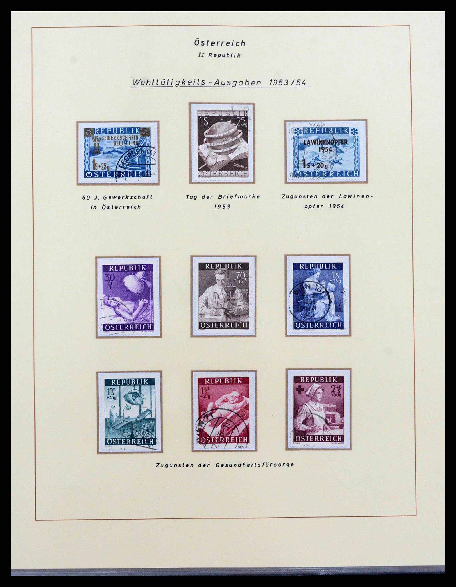 38223 0020 - Stamp collection 38223 Austria 1945-1957.