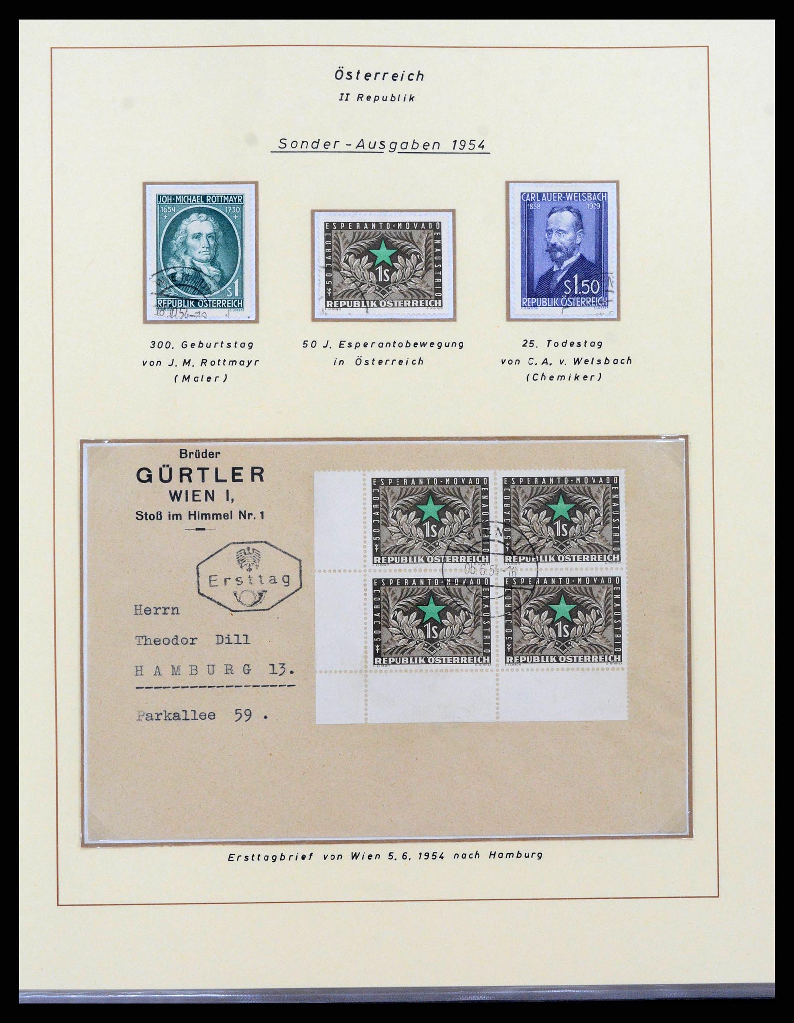 38223 0022 - Postzegelverzameling 38223 Oostenrijk 1945-1957.