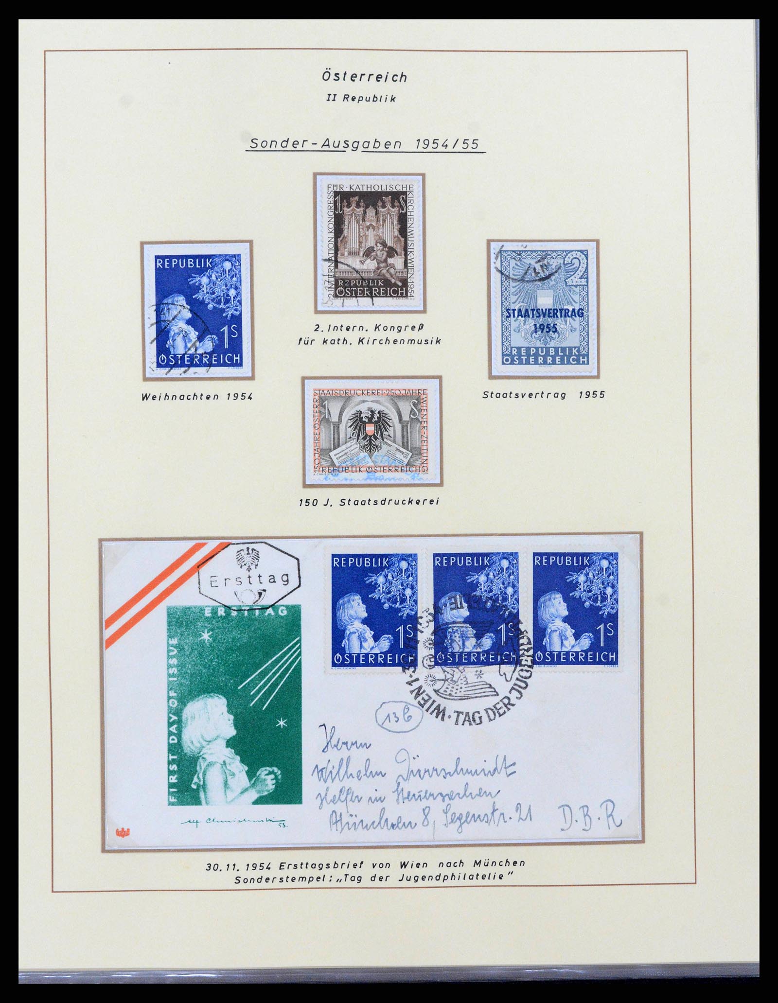 38223 0023 - Postzegelverzameling 38223 Oostenrijk 1945-1957.
