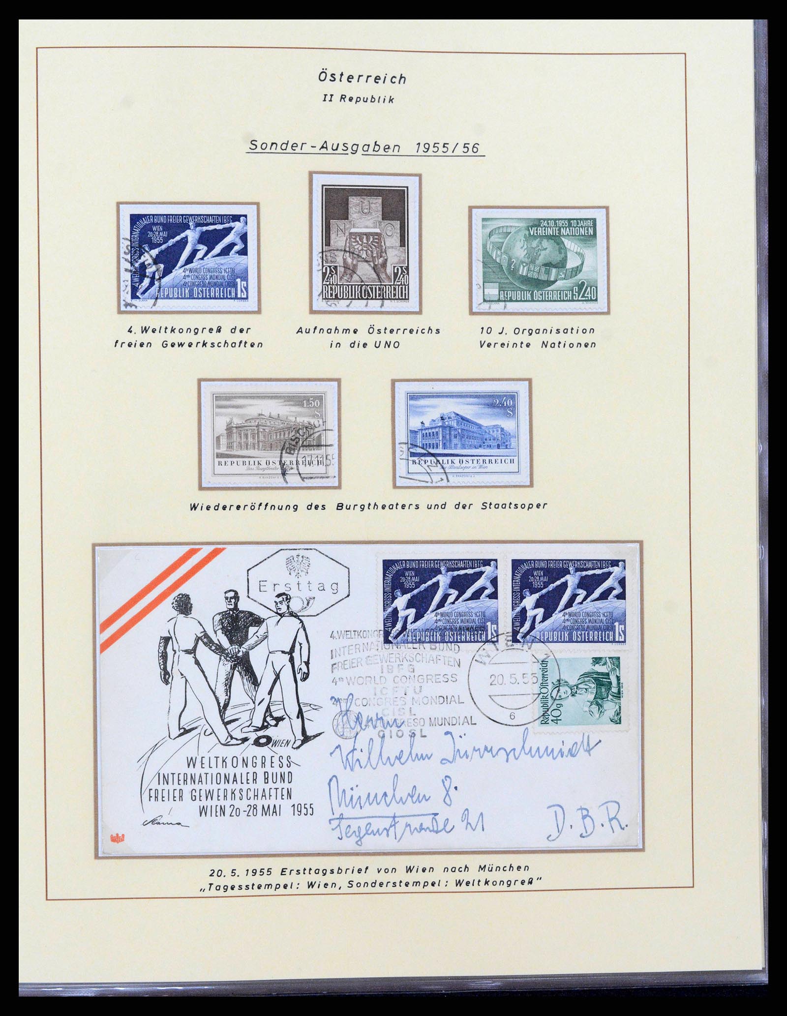 38223 0027 - Stamp collection 38223 Austria 1945-1957.