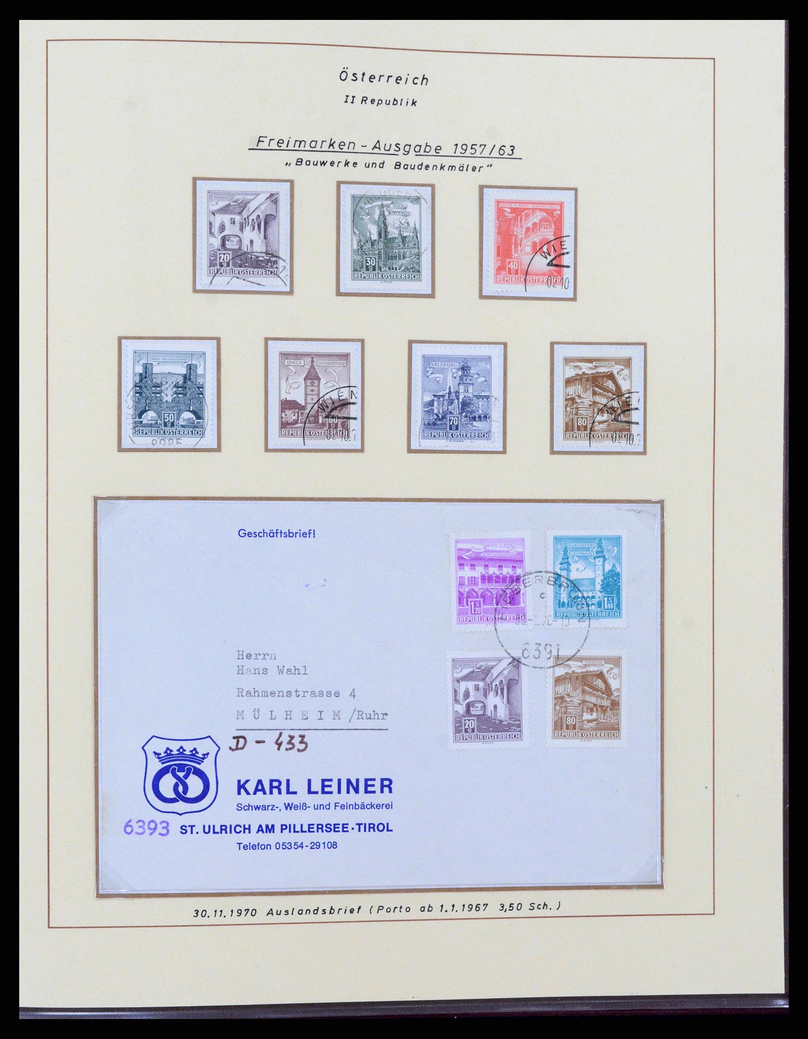 38223 0030 - Postzegelverzameling 38223 Oostenrijk 1945-1957.