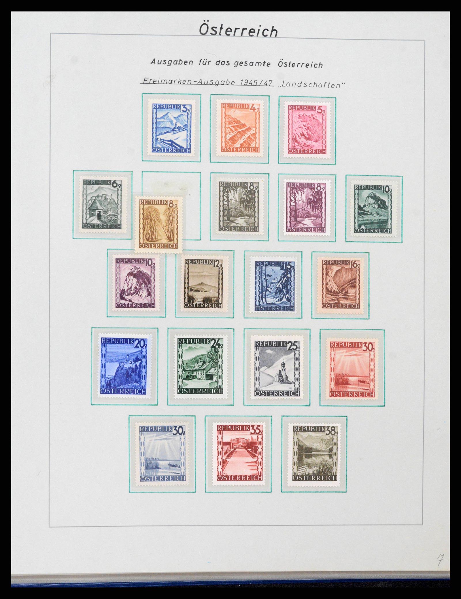 38224 0028 - Postzegelverzameling 38224 Oostenrijk 1922-2006.